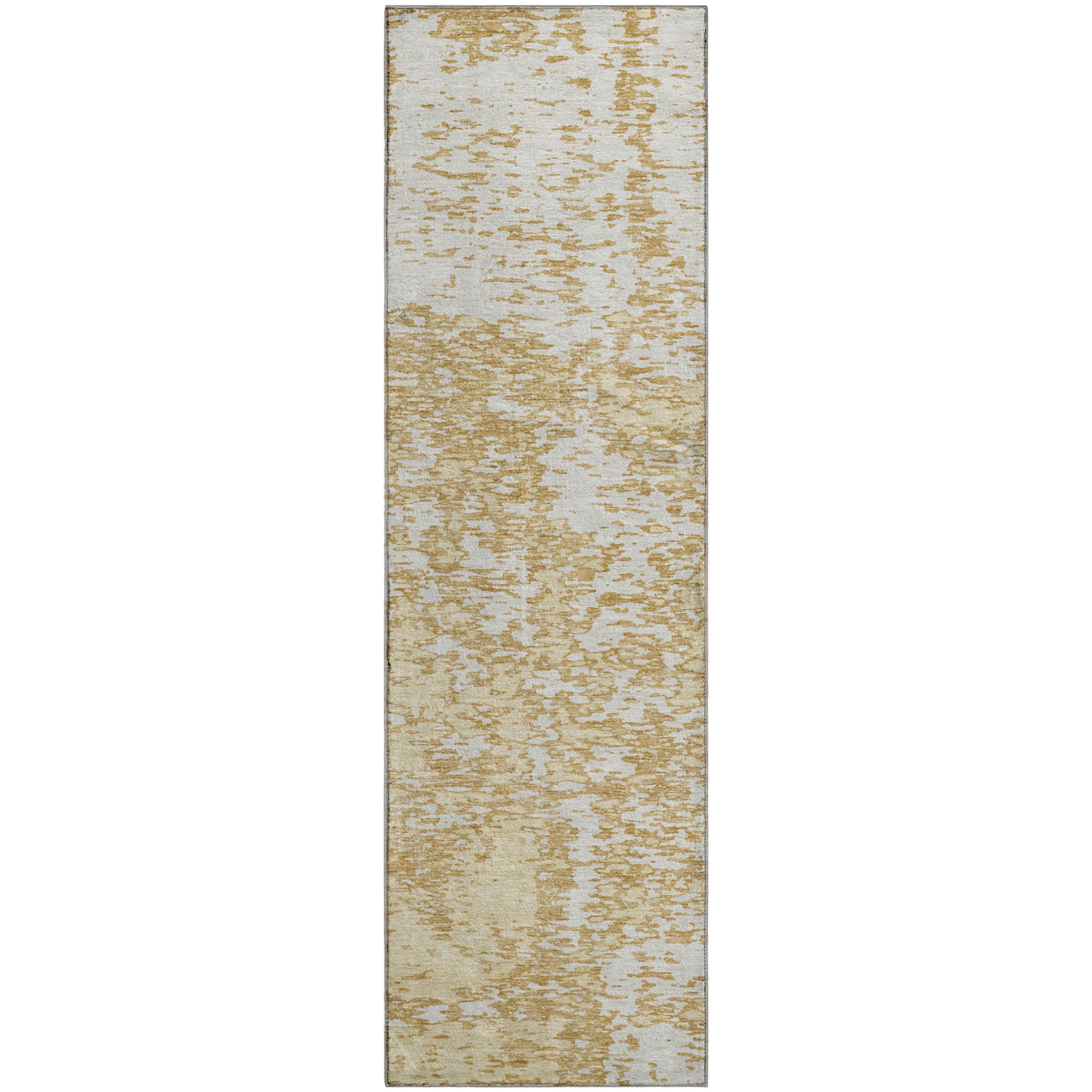 Ghent Machine Washable Transitional Gold Rug 2'3" x 7'6" #shape_Runner