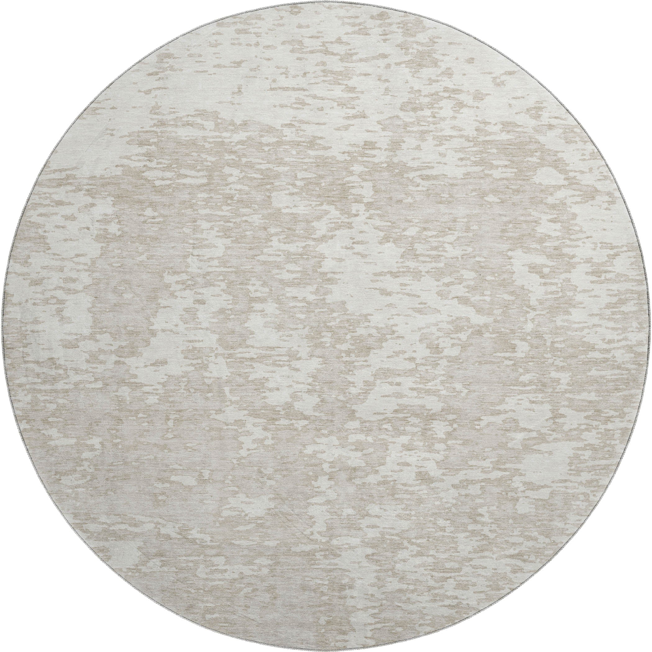 Ghent Machine Washable Transitional Ivory Rug 8' x 8' #shape_Round