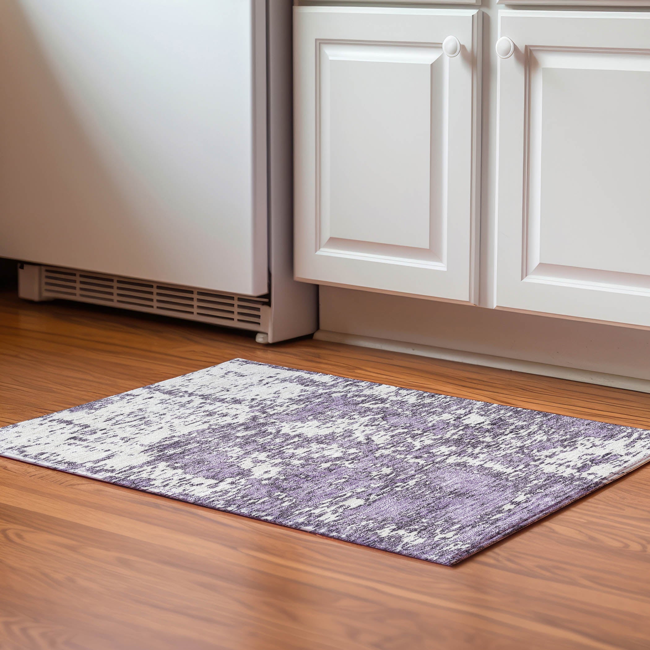 Ghent Machine Washable Transitional Lavender Purple Rug 1'8" x 2'6" #shape_Rectangle