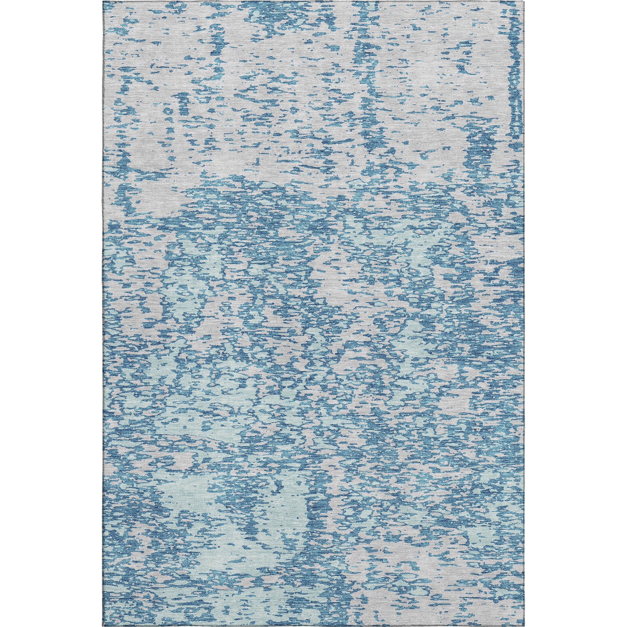 Ghent Machine Washable Transitional Teal Rug 2'6" x 3'10" #shape_Rectangle