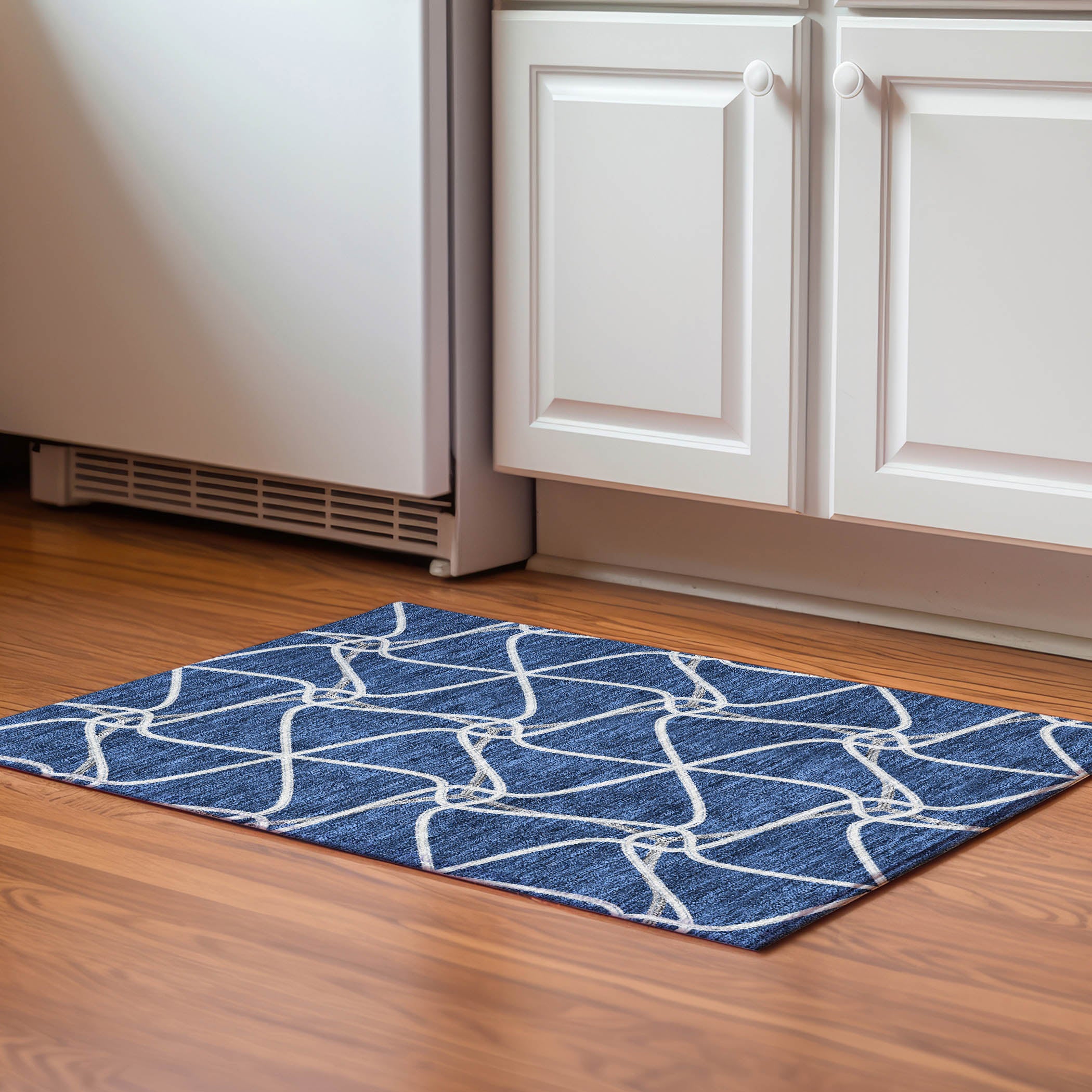 Jaipur Machine Washable Transitional Blue Rug 1'8" x 2'6" #shape_Rectangle