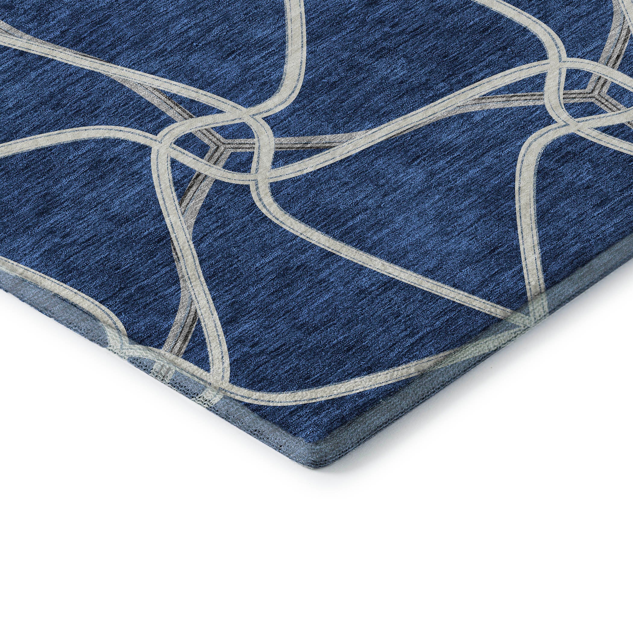 Jaipur Machine Washable Transitional Blue Rug 1'8" x 2'6" #shape_Rectangle