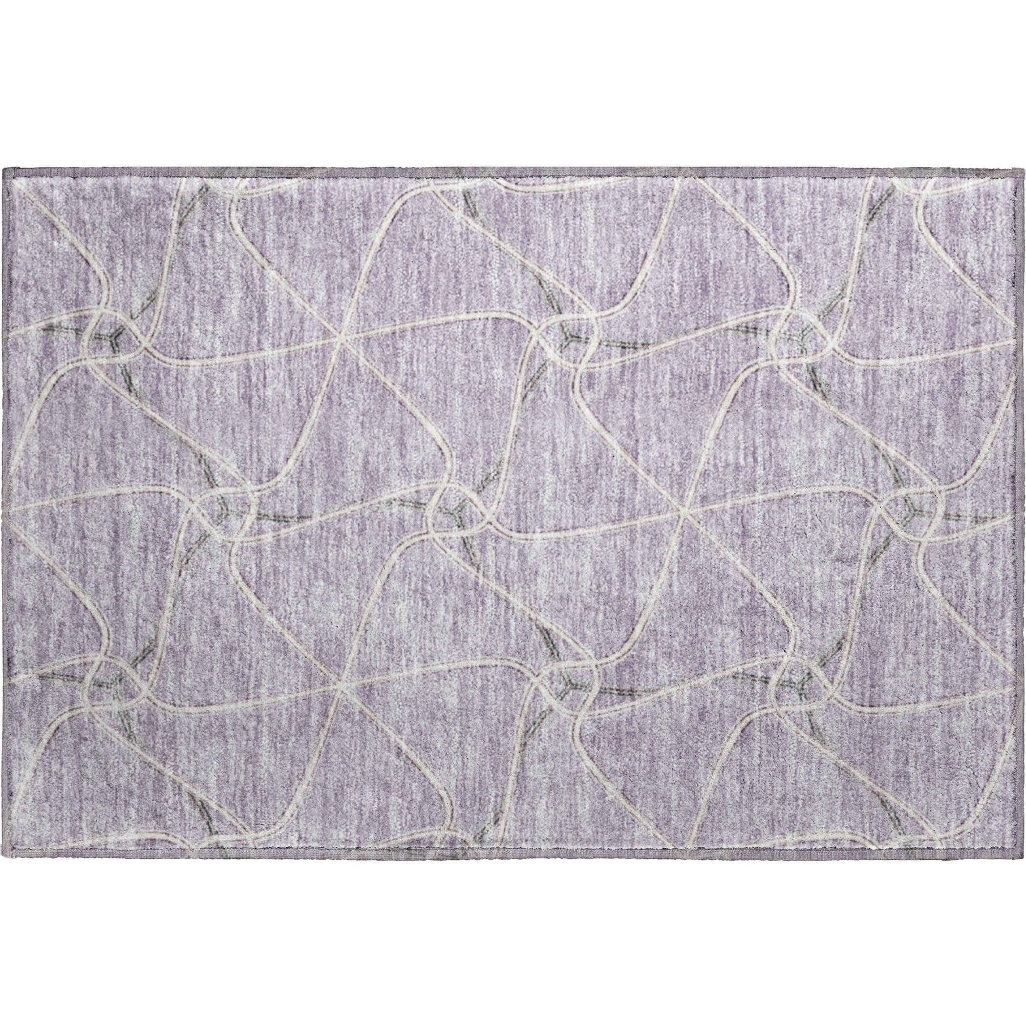 Jaipur Machine Washable Transitional Lavender Purple Rug 1'8" x 2'6" #shape_Rectangle