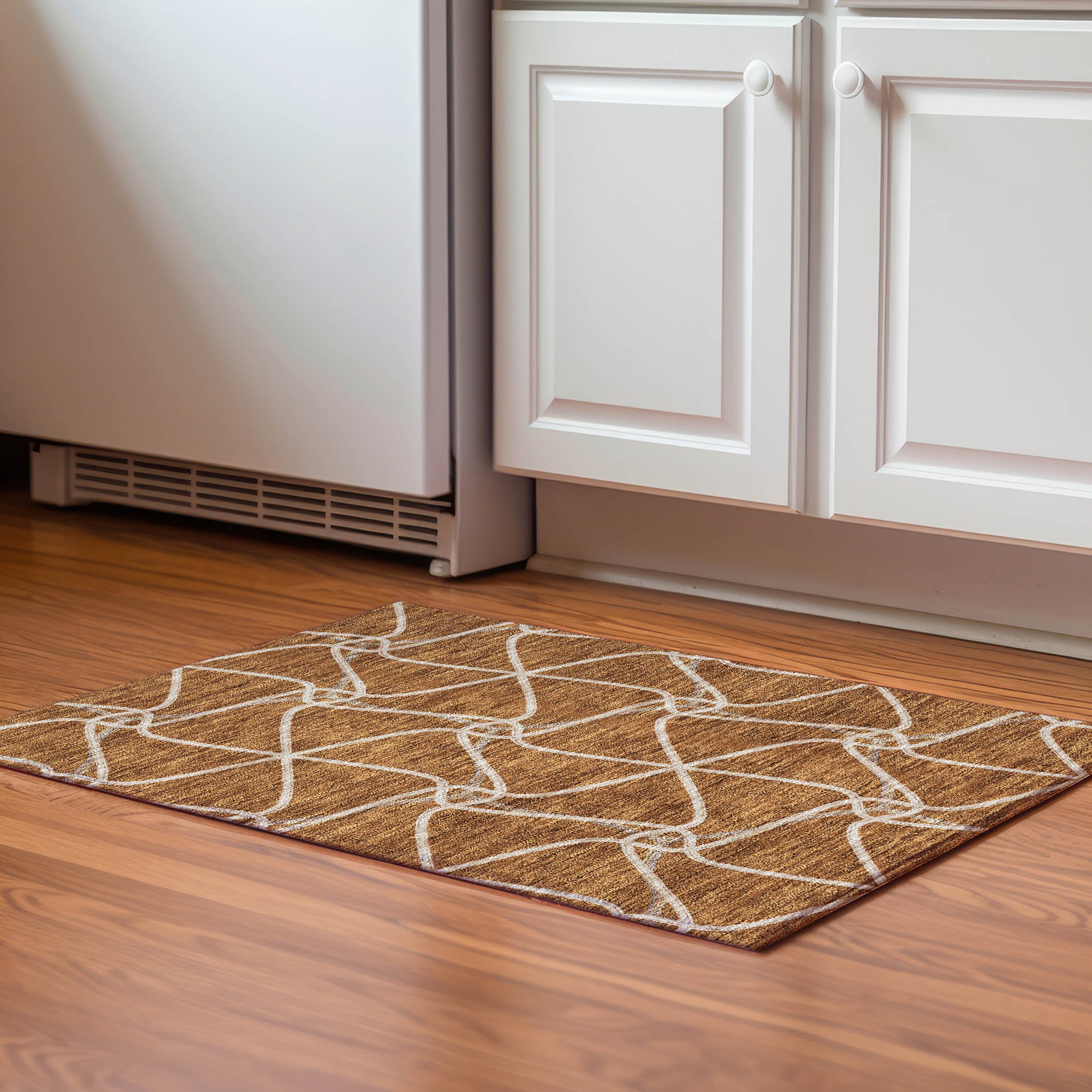 Jaipur Machine Washable Transitional Paprika Orange Rug 1'8" x 2'6" #shape_Rectangle