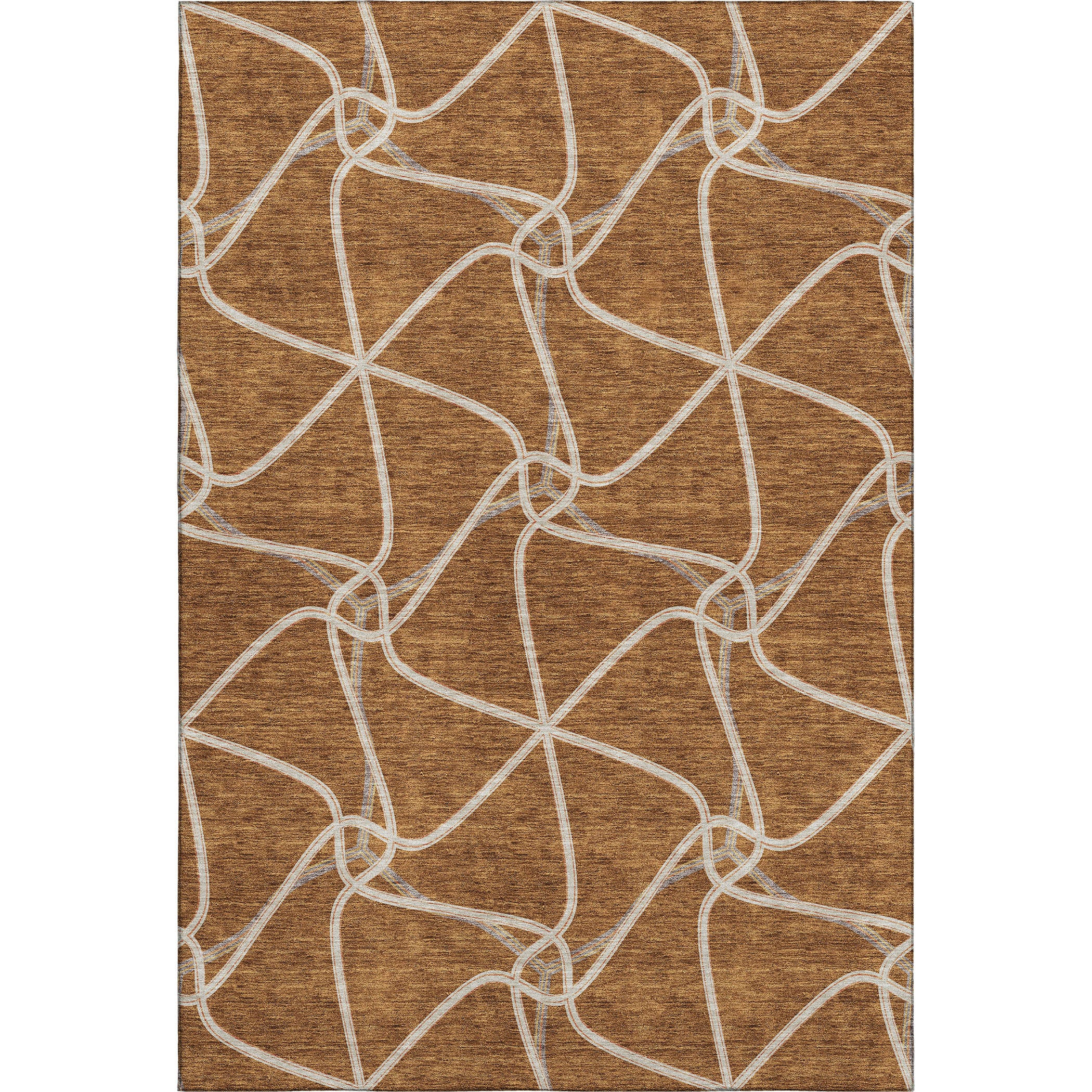 Jaipur Machine Washable Transitional Paprika Orange Rug 2'6" x 3'10" #shape_Rectangle