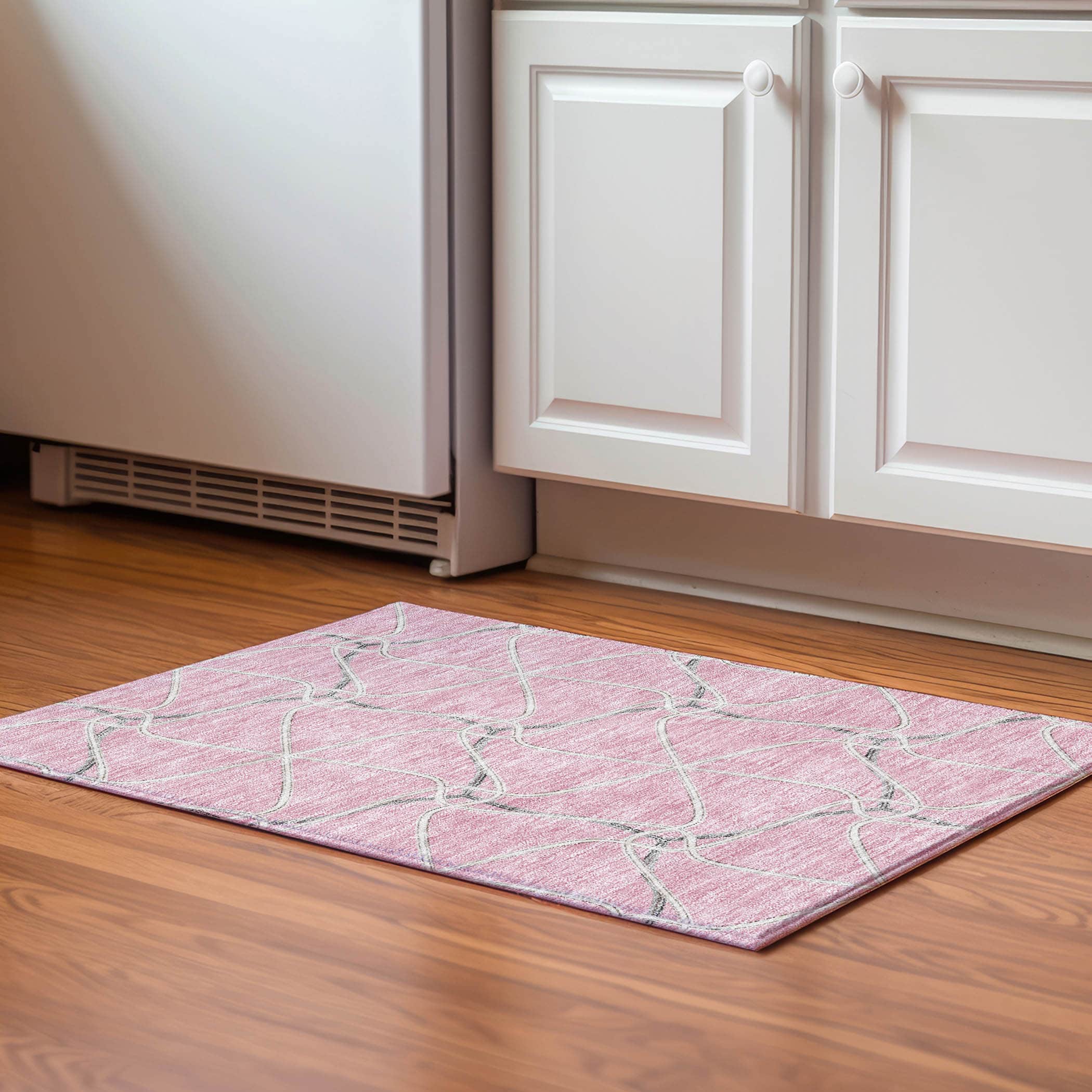 Jaipur Machine Washable Transitional Pink Rug 1'8" x 2'6" #shape_Rectangle