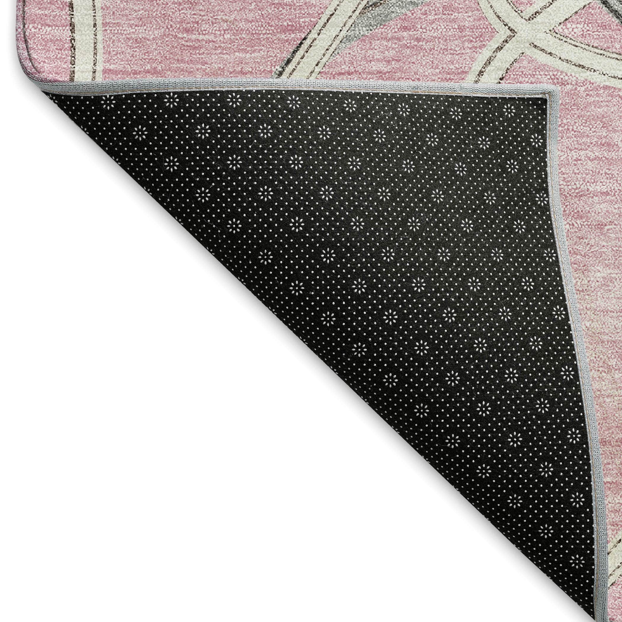 Jaipur Machine Washable Transitional Pink Rug 1'8" x 2'6" #shape_Rectangle