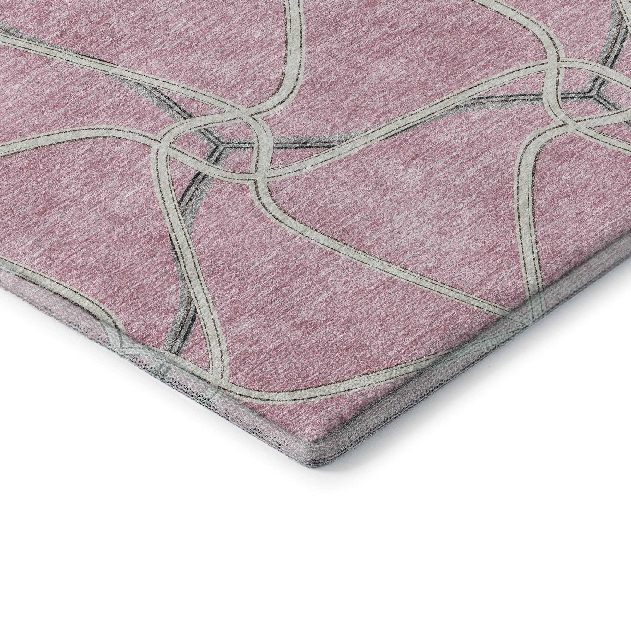 Jaipur Machine Washable Transitional Pink Rug 1'8" x 2'6" #shape_Rectangle