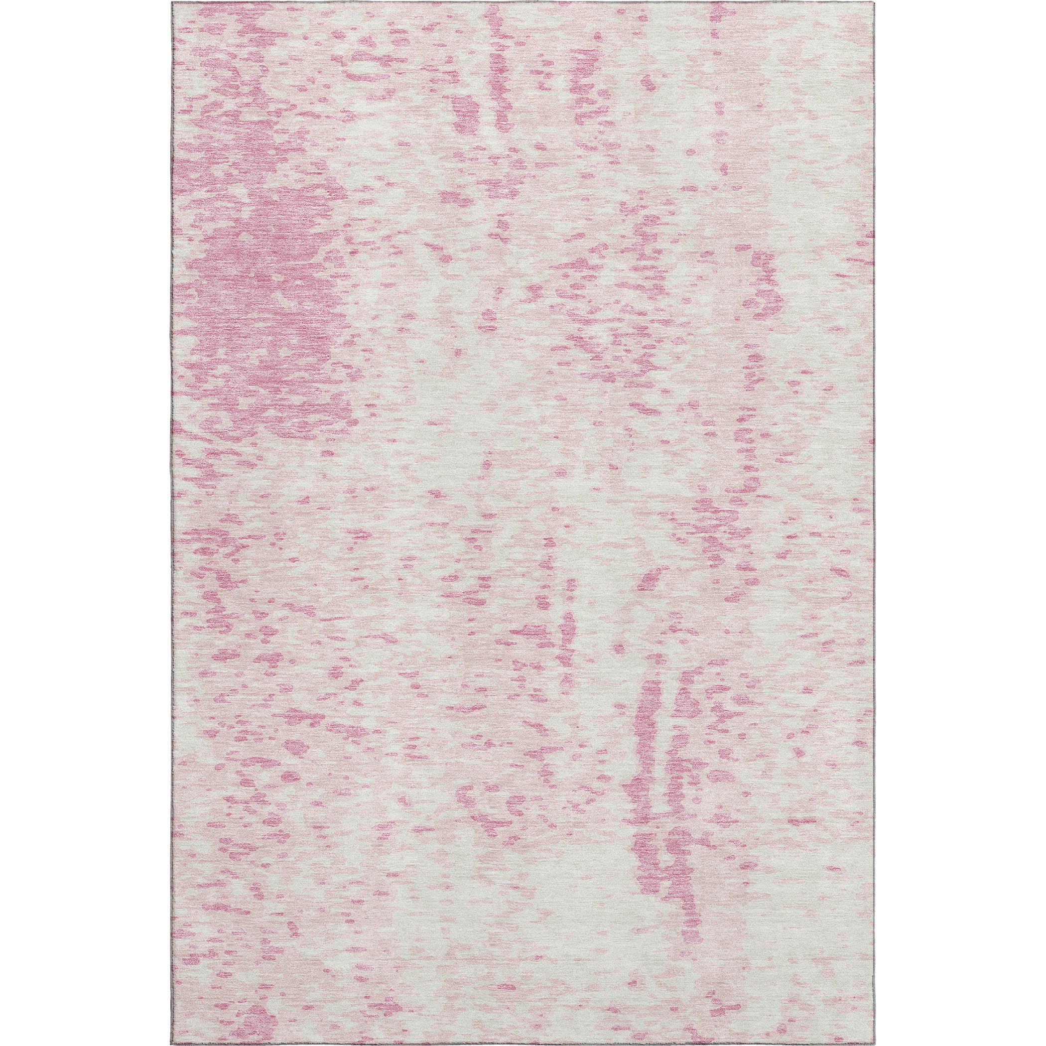 Rome Machine Washable Transitional Pink Rug 2'6" x 3'10" #shape_Rectangle