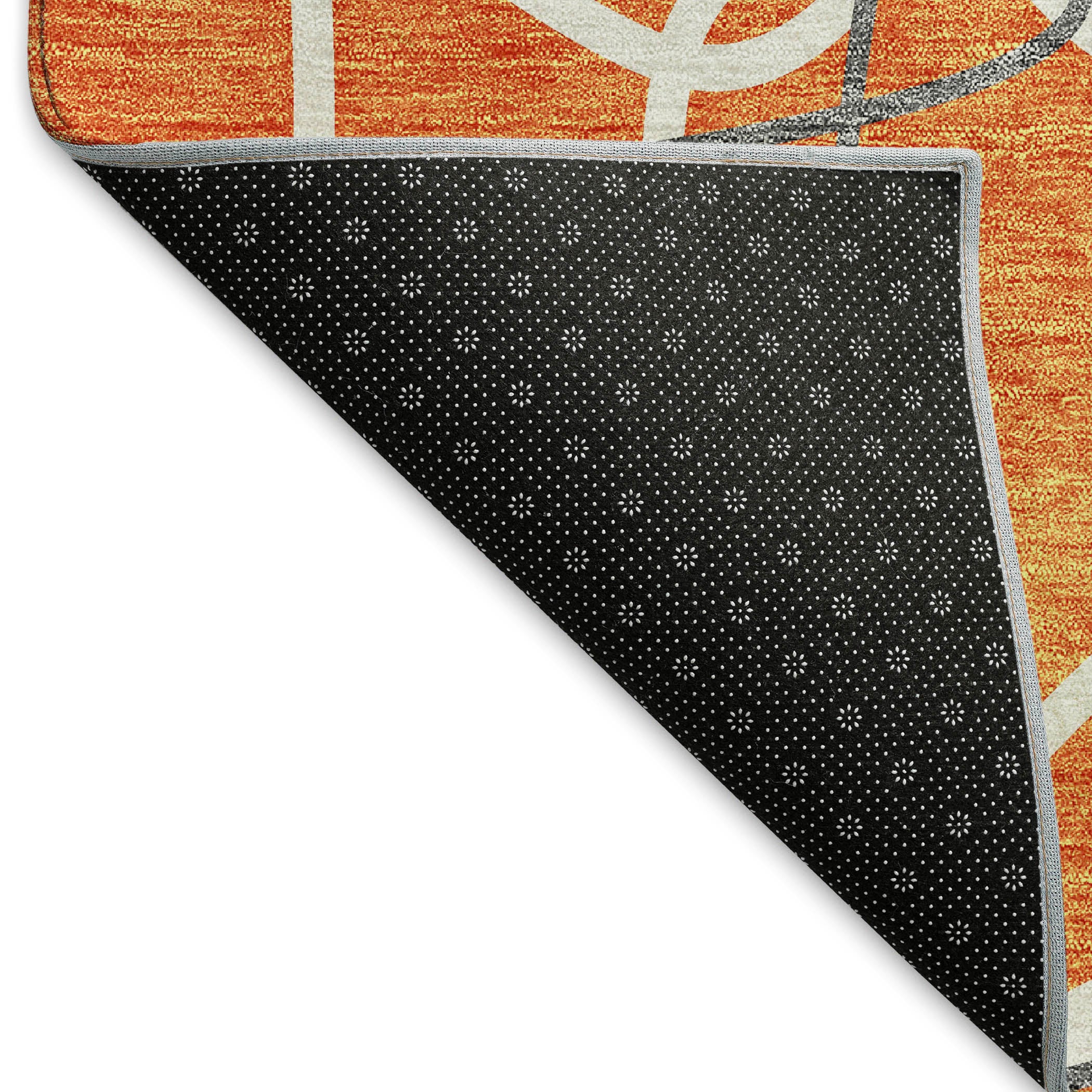 Cusco Machine Washable Transitional Orange Rug 1'8" x 2'6" #shape_Rectangle