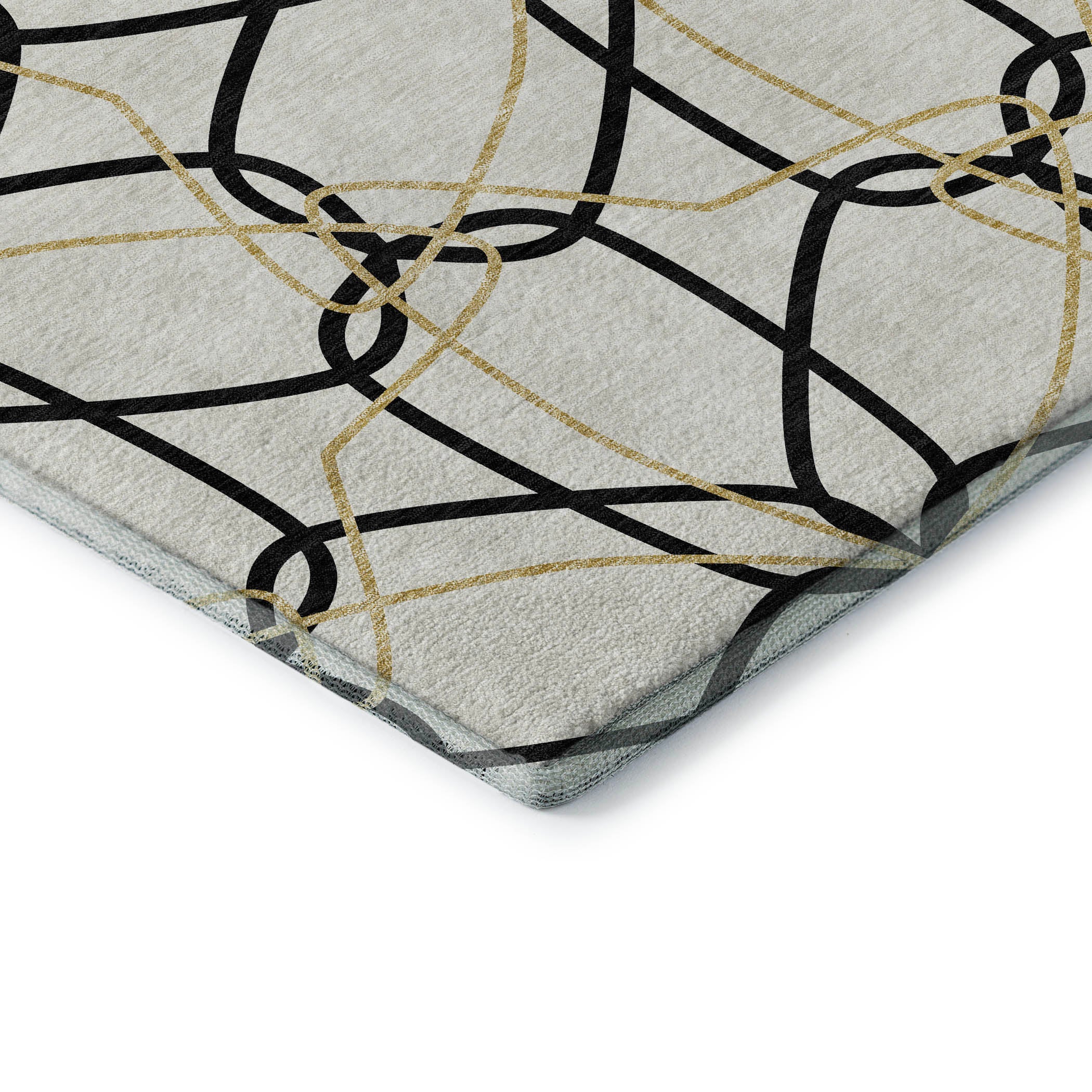 Cusco Machine Washable Transitional White Ivory Rug 1'8" x 2'6" #shape_Rectangle