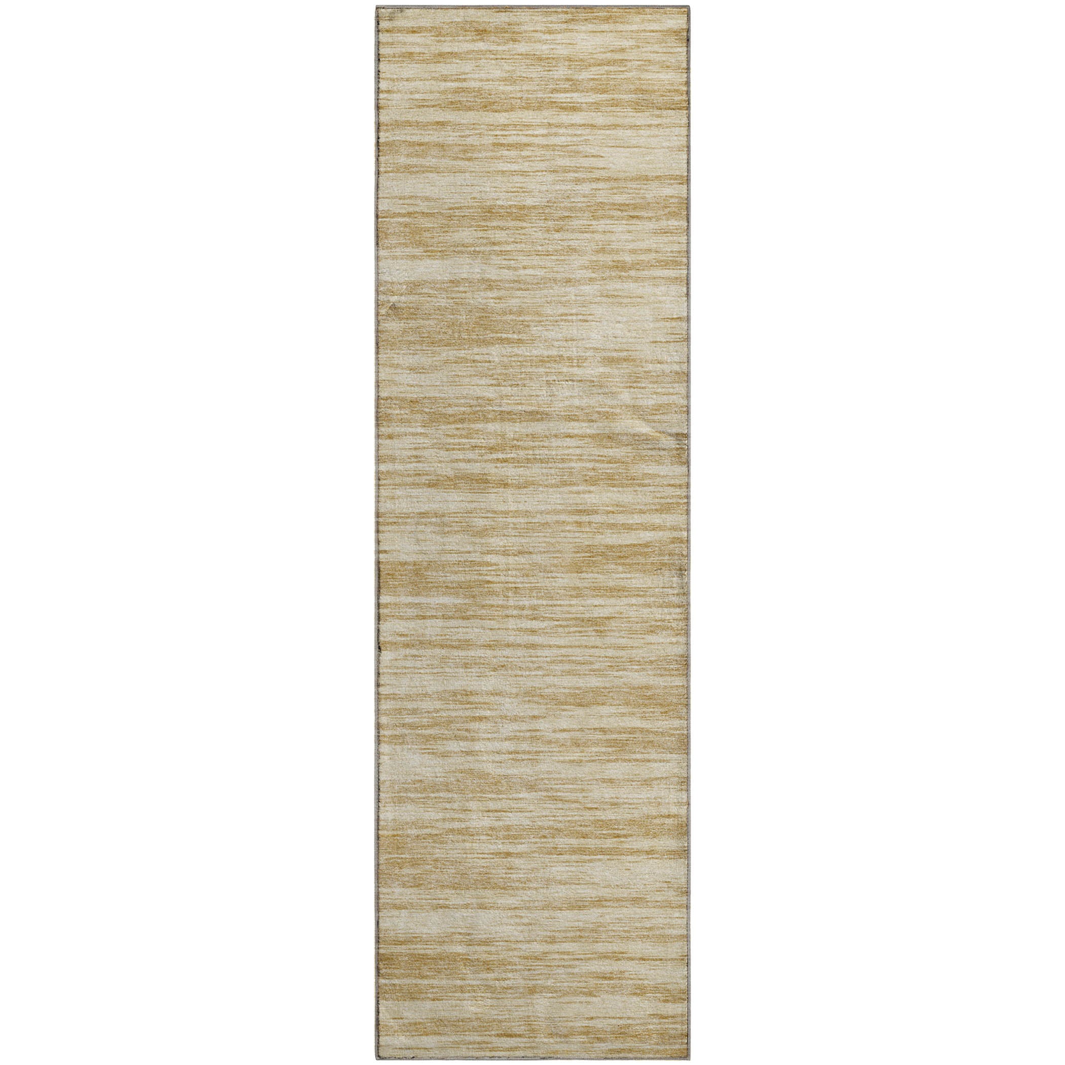 Montevideo Machine Washable Transitional Gold Rug 2'3" x 7'6" #shape_Runner