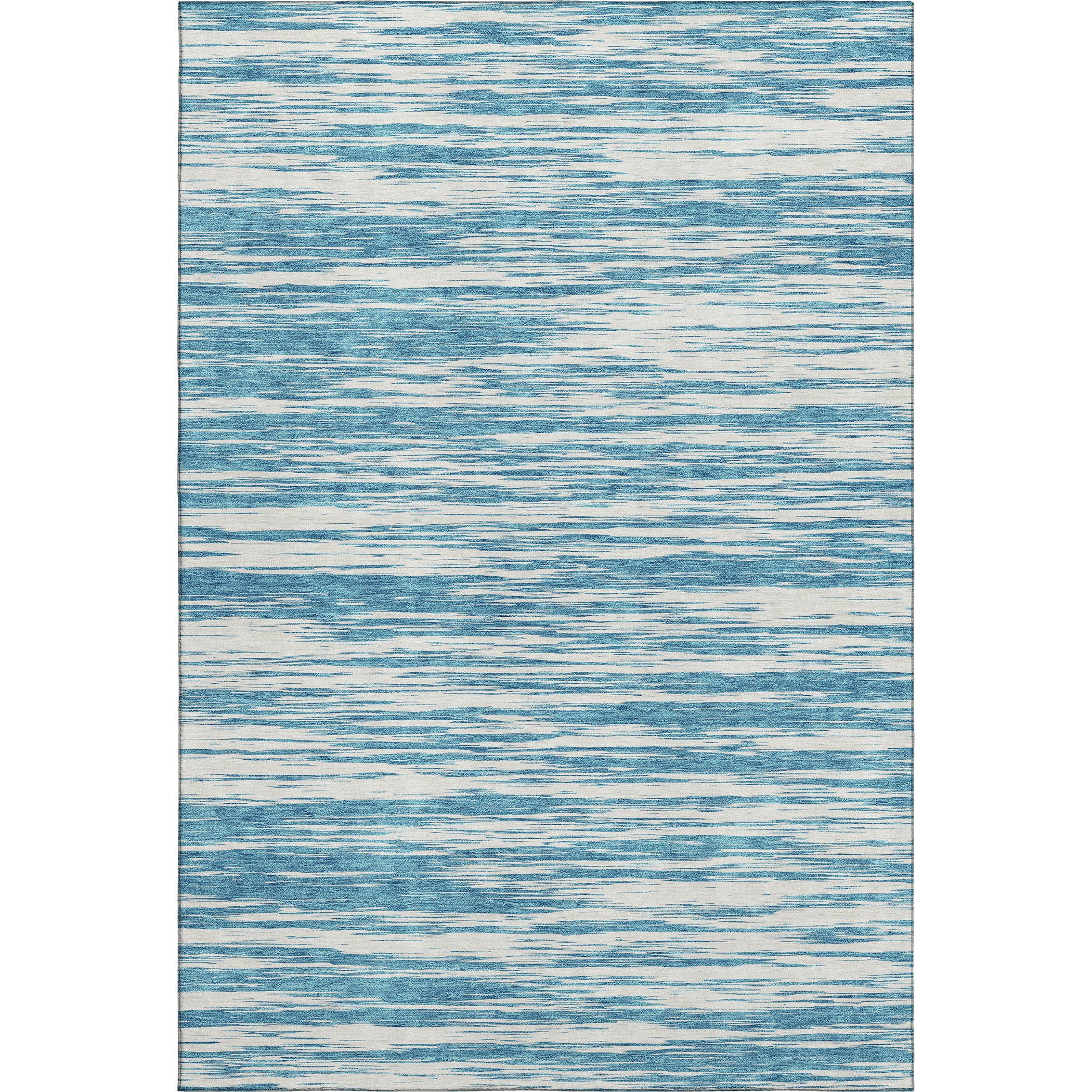 Montevideo Machine Washable Transitional Teal Rug 2'6" x 3'10" #shape_Rectangle
