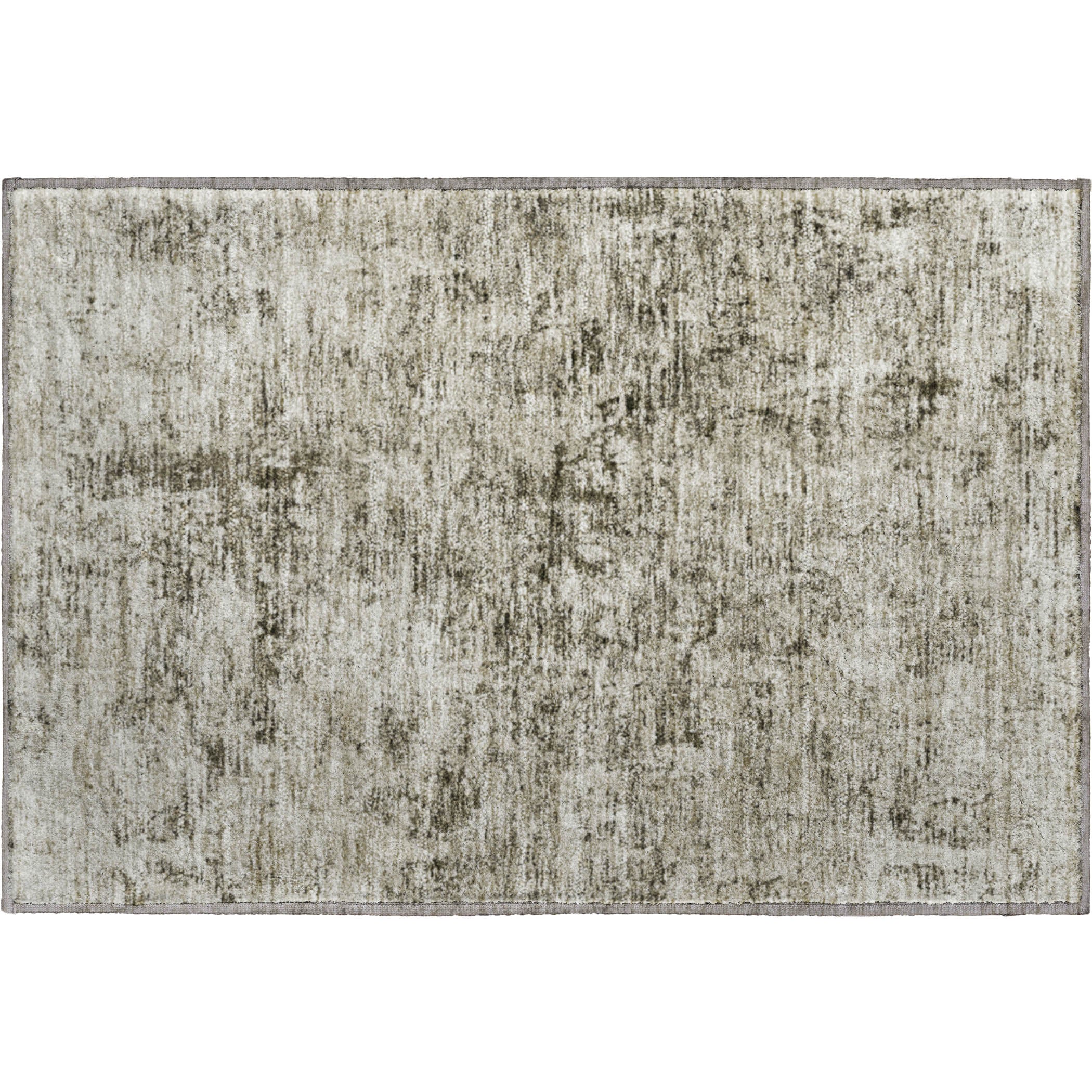 Kyoto Machine Washable Transitional Beige Brown Rug 1'8" x 2'6" #shape_Rectangle