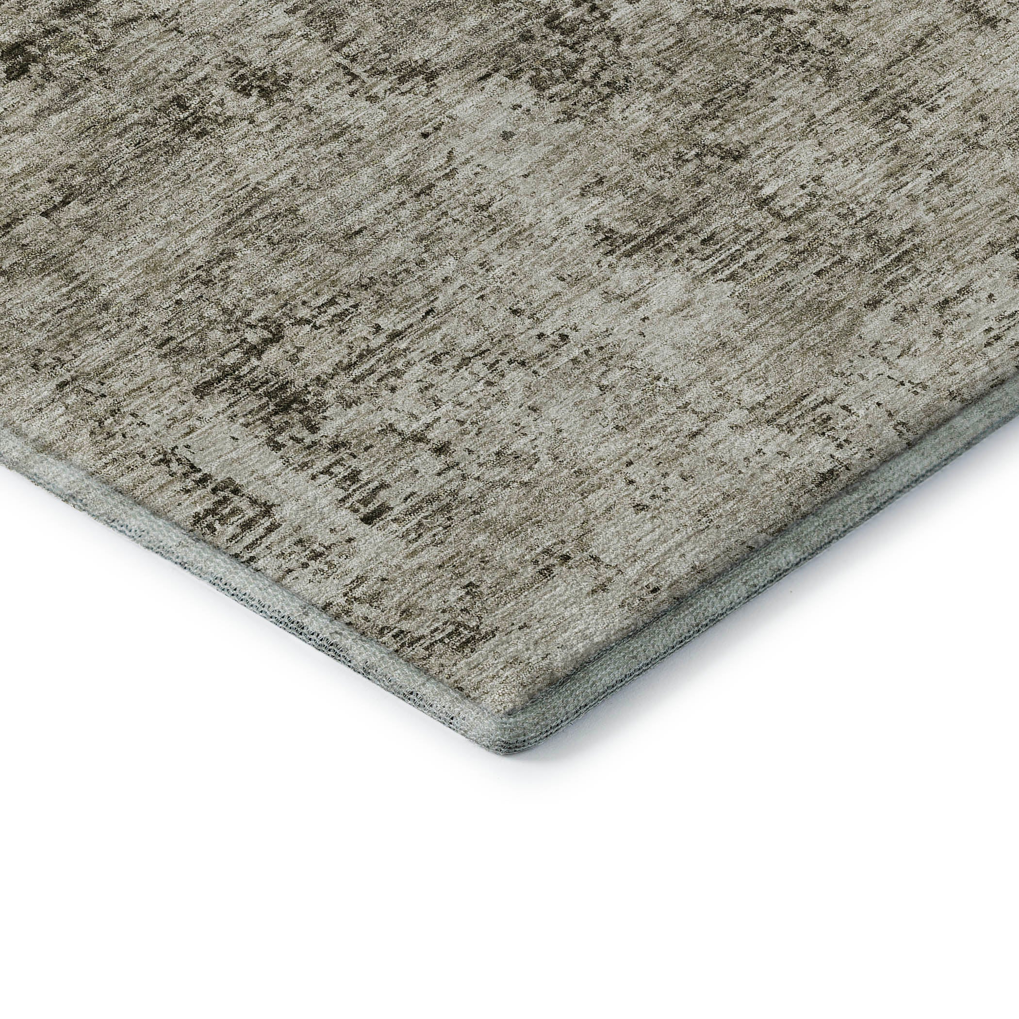 Kyoto Machine Washable Transitional Beige Brown Rug 1'8" x 2'6" #shape_Rectangle