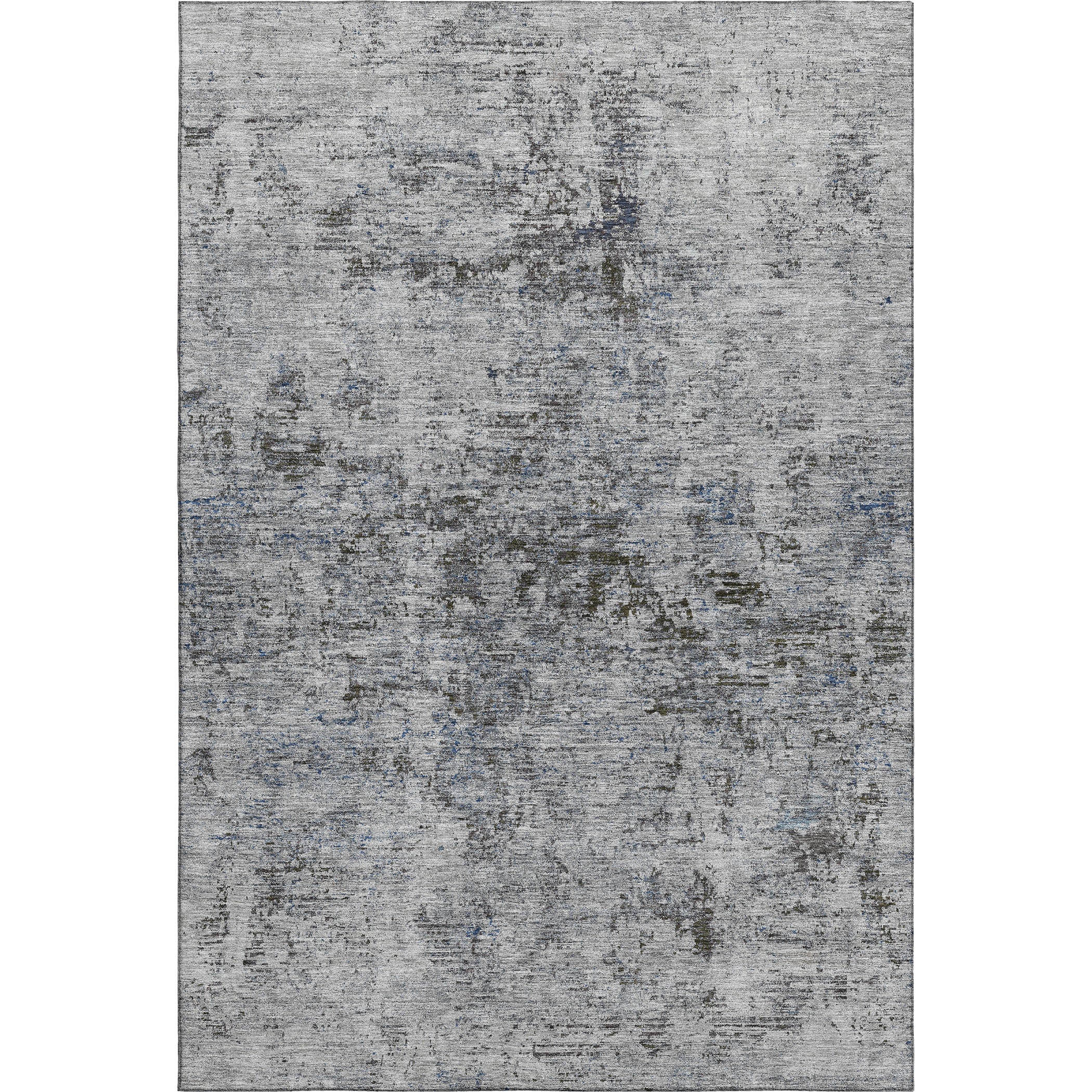 Kyoto Machine Washable Transitional Gray Rug 2'6" x 3'10" #shape_Rectangle