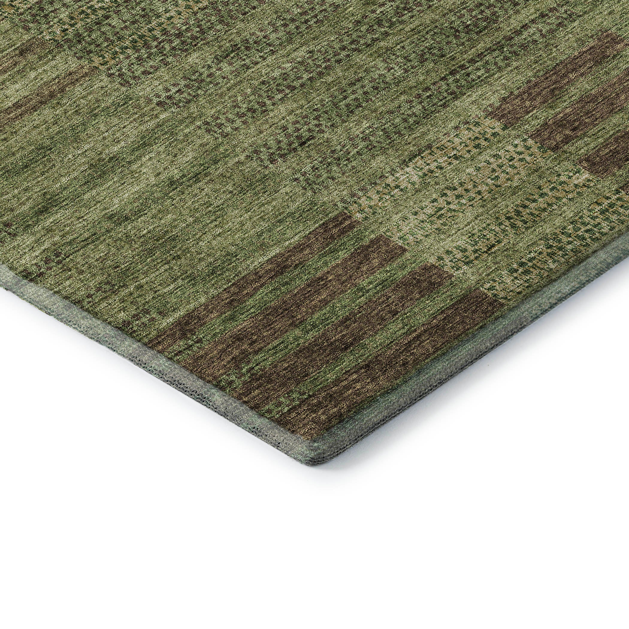 Mostar Machine Washable Transitional Mocha Brown Rug 1'8" x 2'6" #shape_Rectangle