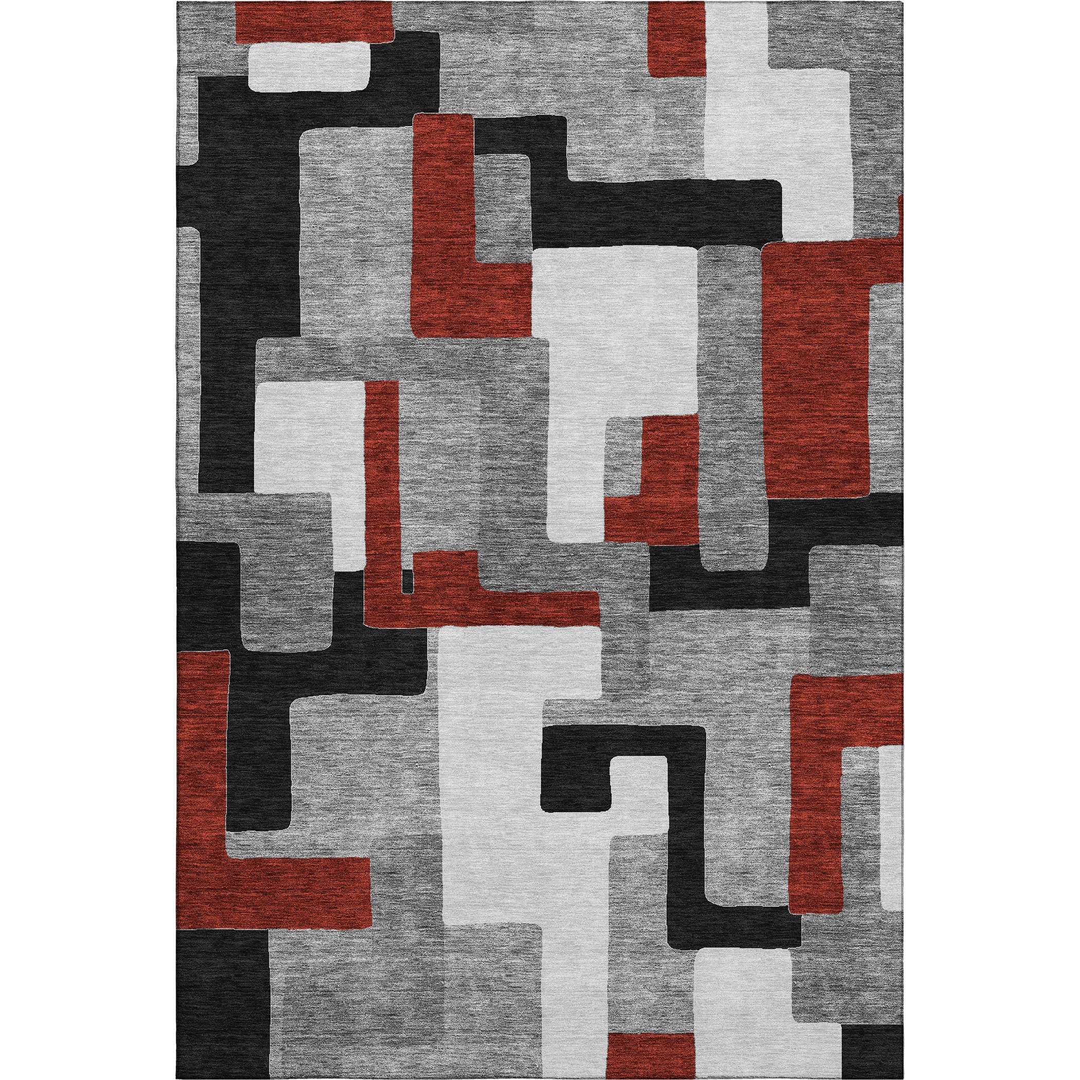 Salzburg Machine Washable Transitional Gray Rug 2'6" x 3'10" #shape_Rectangle