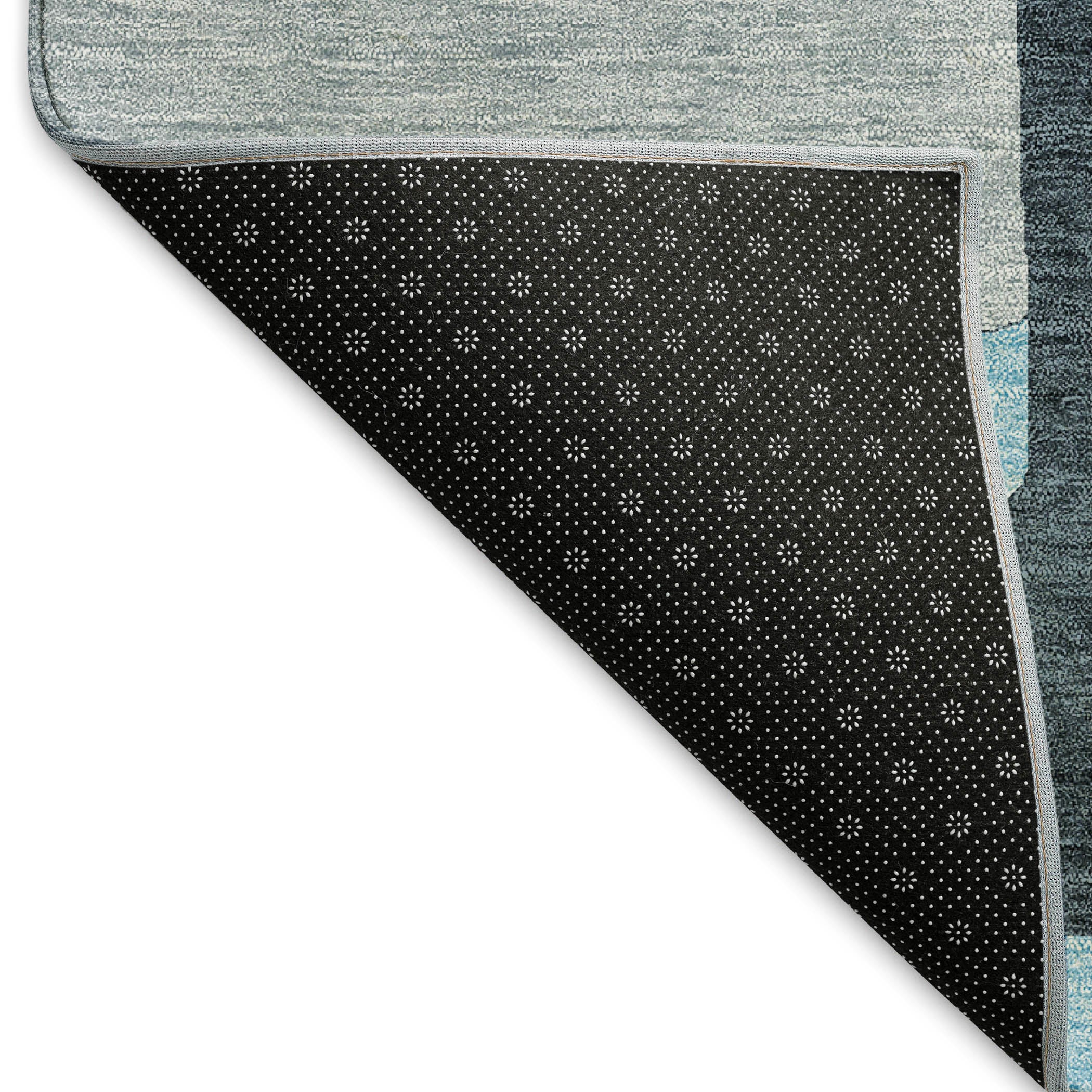 Salzburg Machine Washable Transitional Sky Blue Rug 1'8" x 2'6" #shape_Rectangle