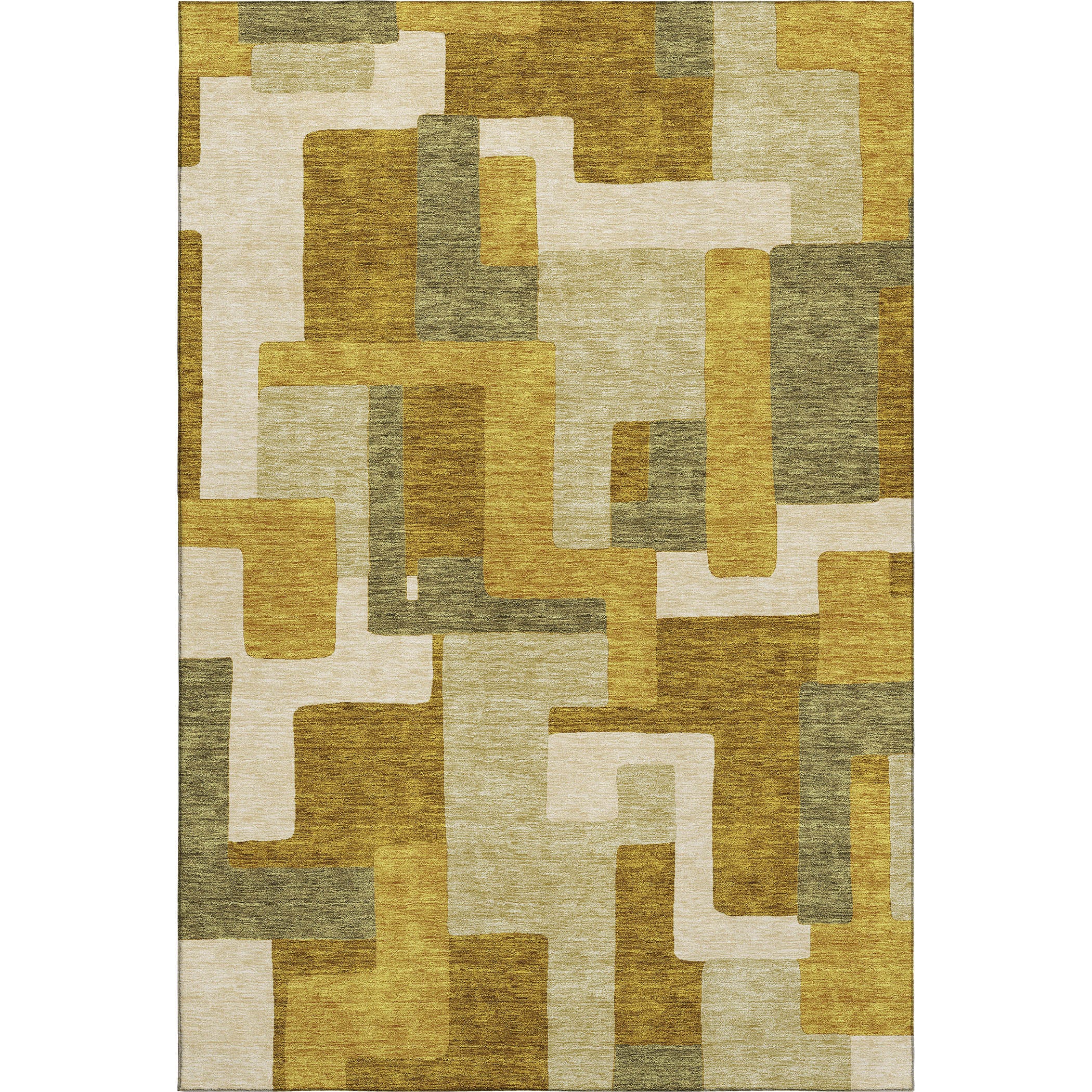 Salzburg Machine Washable Transitional Wheat Gold Rug 2'6" x 3'10" #shape_Rectangle