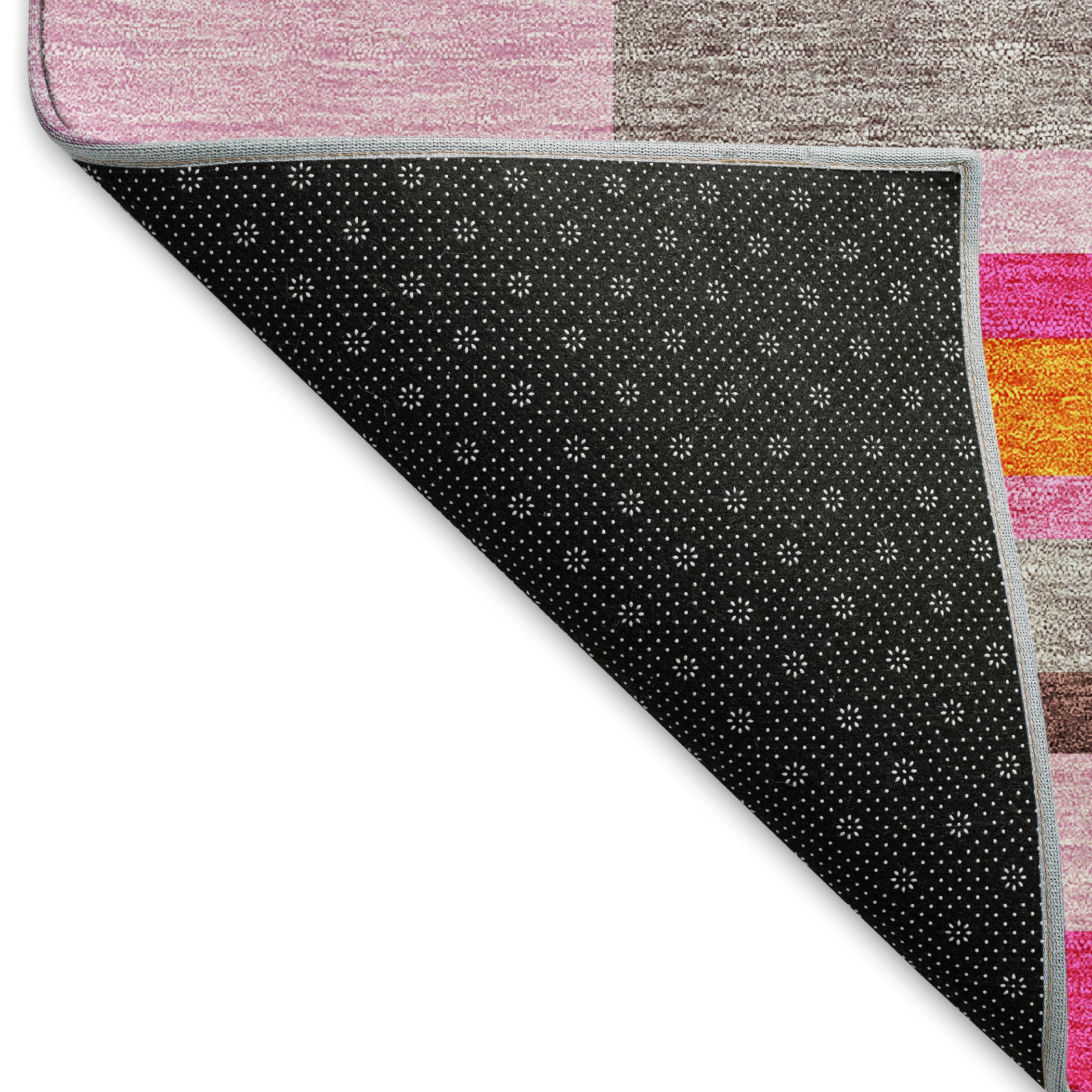 Tallinn Machine Washable Transitional Blush Pink Rug 1'8" x 2'6" #shape_Rectangle