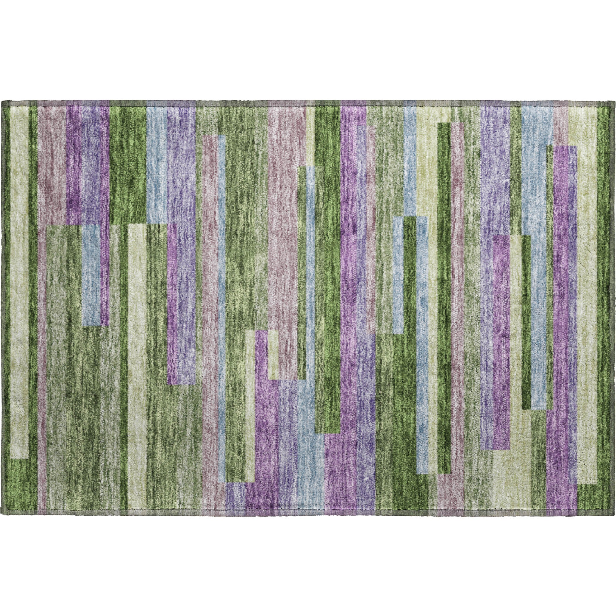 Tallinn Machine Washable Transitional Cactus Green Rug 1'8" x 2'6" #shape_Rectangle