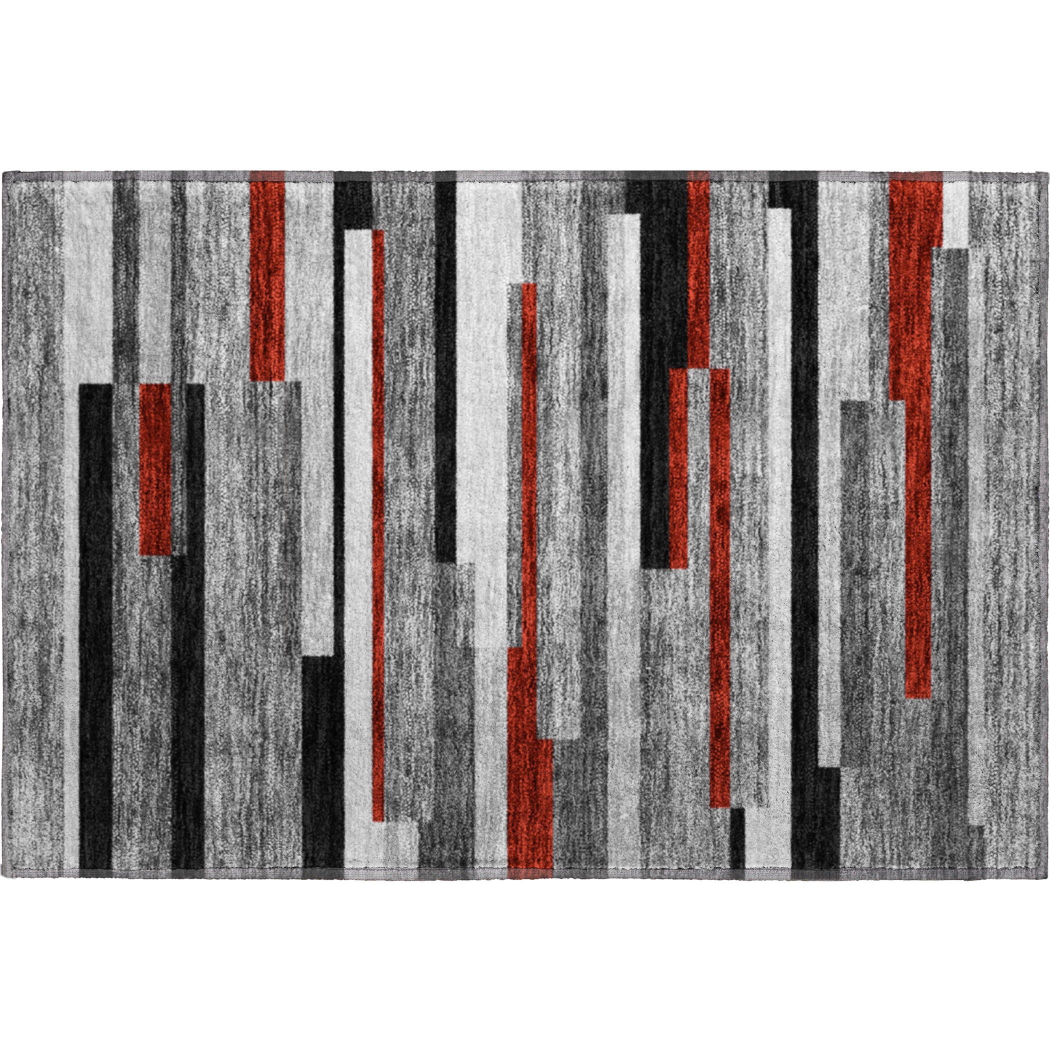 Tallinn Machine Washable Transitional Gray Rug 1'8" x 2'6" #shape_Rectangle