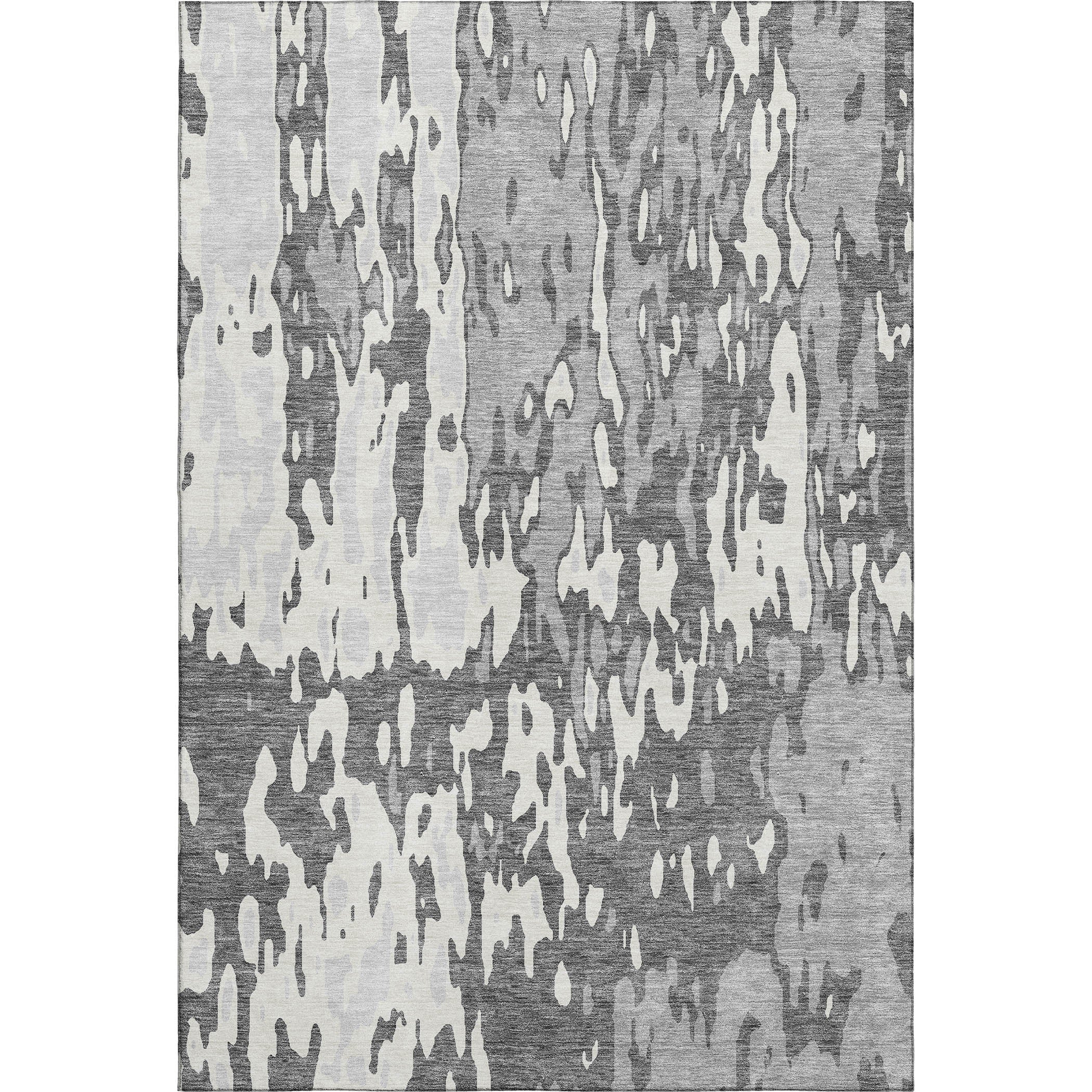 Seoul Machine Washable Transitional Gray Rug 2'6" x 3'10" #shape_Rectangle