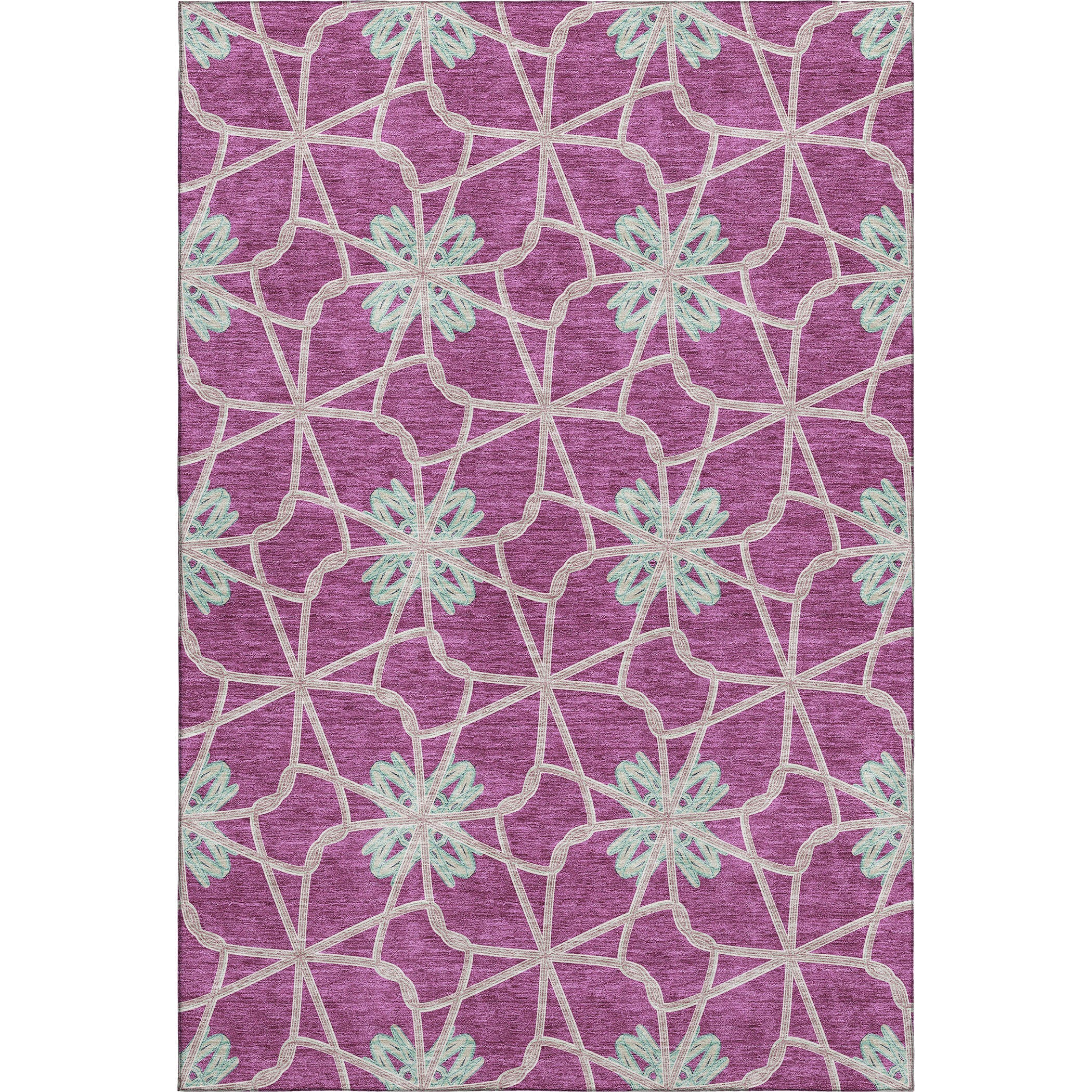 Salzburg Machine Washable Transitional Blush Pink Rug 2'6" x 3'10" #shape_Rectangle