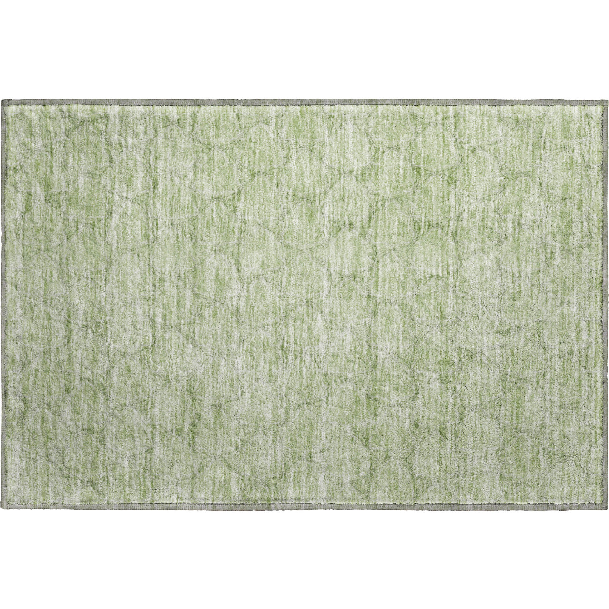 Bergen Machine Washable Transitional Aloe Green Rug 1'8" x 2'6" #shape_Rectangle