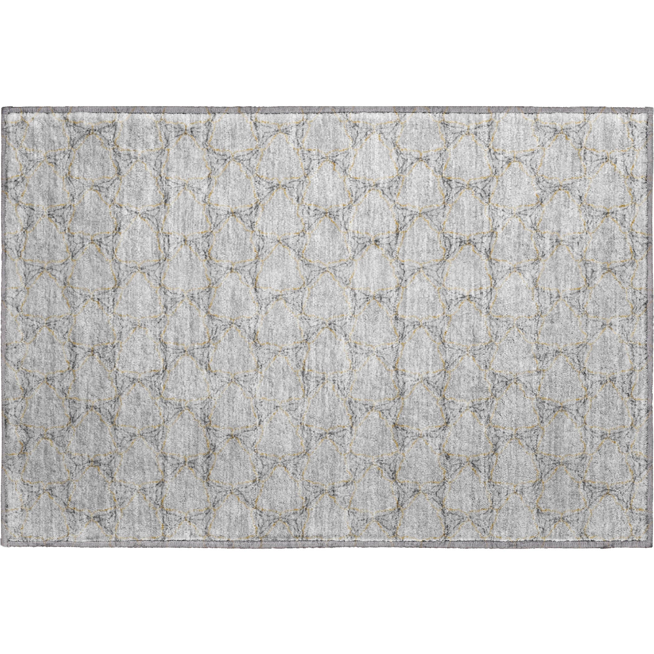 Bergen Machine Washable Transitional Gray Rug 1'8" x 2'6" #shape_Rectangle