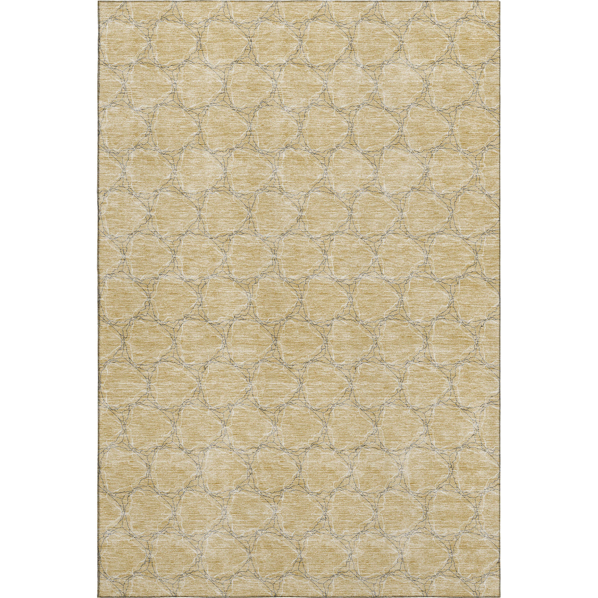 Bergen Machine Washable Transitional Wheat Gold Rug 2'6" x 3'10" #shape_Rectangle