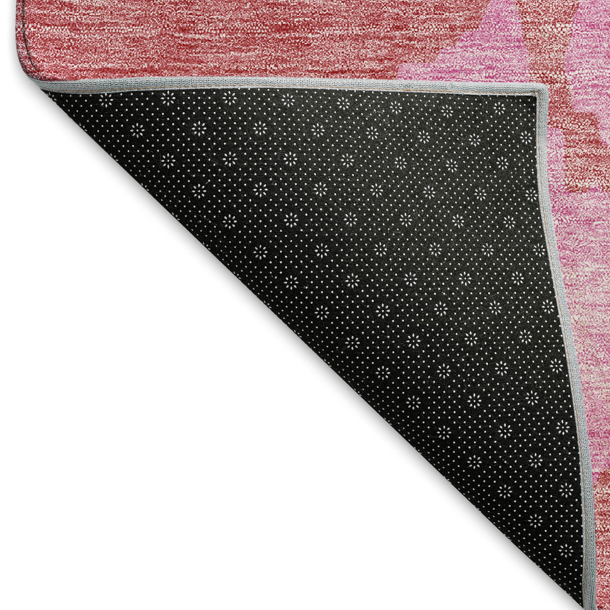 Seville Machine Washable Transitional Blush Pink Rug 1'8" x 2'6" #shape_Rectangle