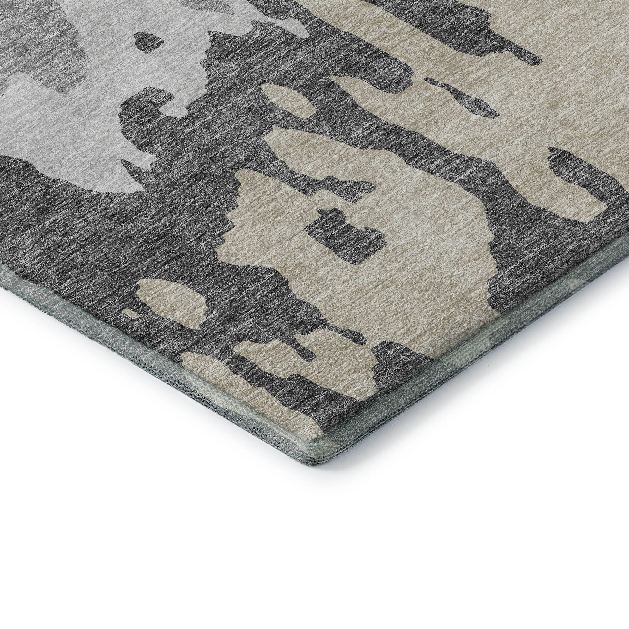 Seville Machine Washable Transitional Gray Rug 1'8" x 2'6" #shape_Rectangle
