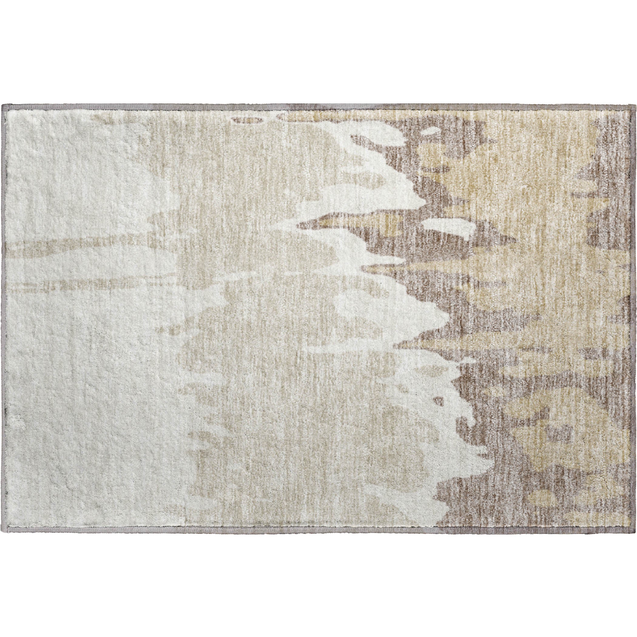 Seville Machine Washable Transitional Ivory Rug 1'8" x 2'6" #shape_Rectangle