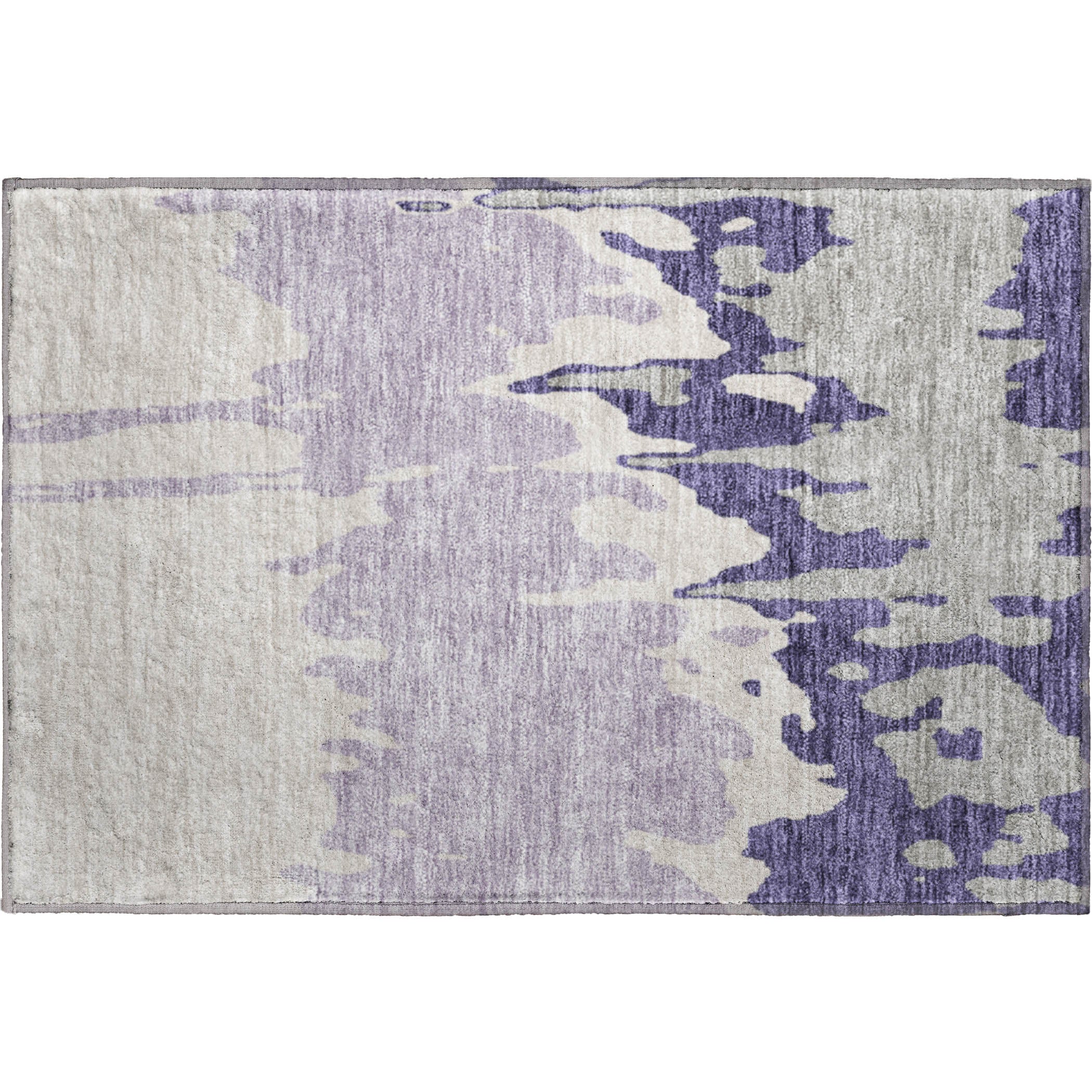 Seville Machine Washable Transitional Purple Rug 1'8" x 2'6" #shape_Rectangle
