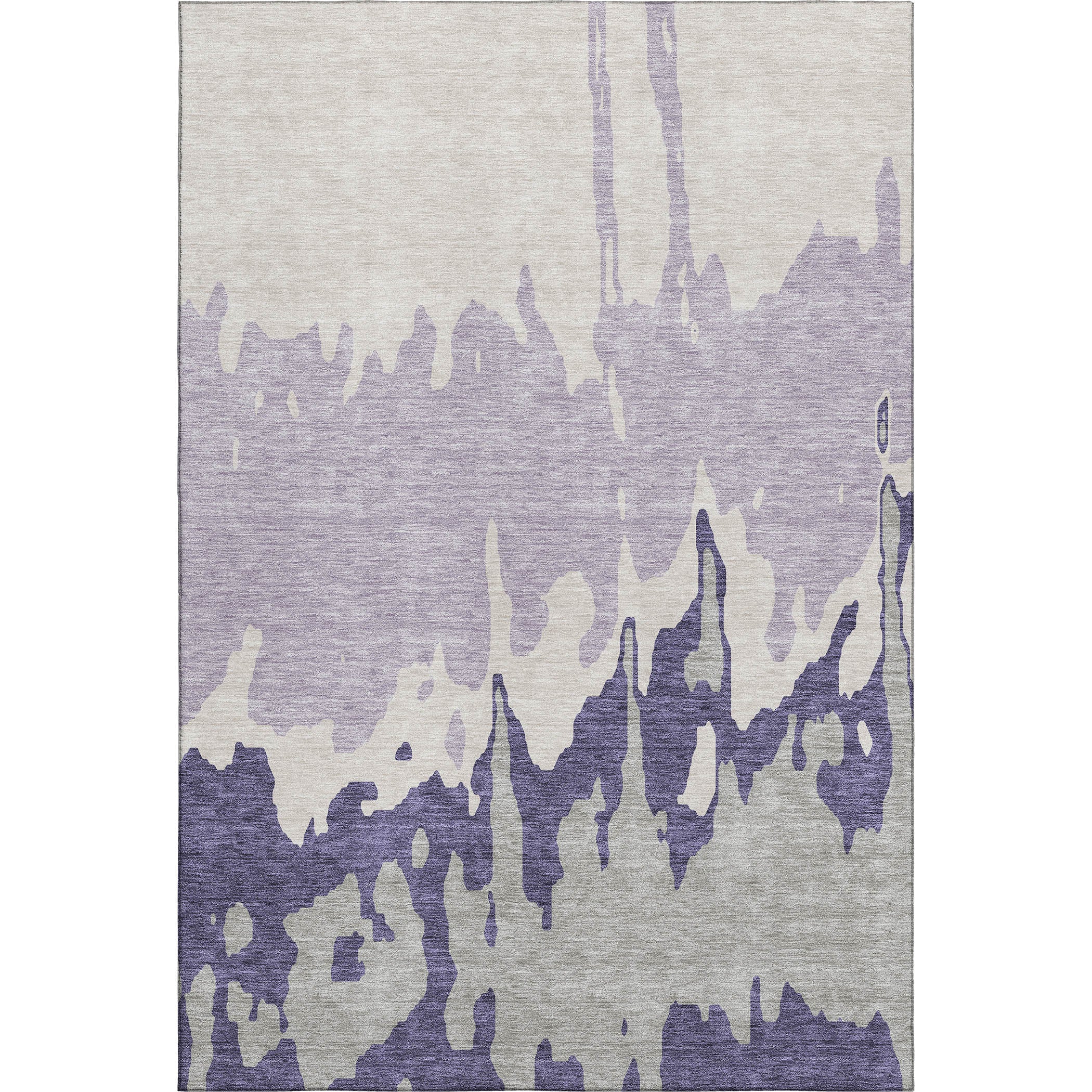 Seville Machine Washable Transitional Purple Rug 2'6" x 3'10" #shape_Rectangle