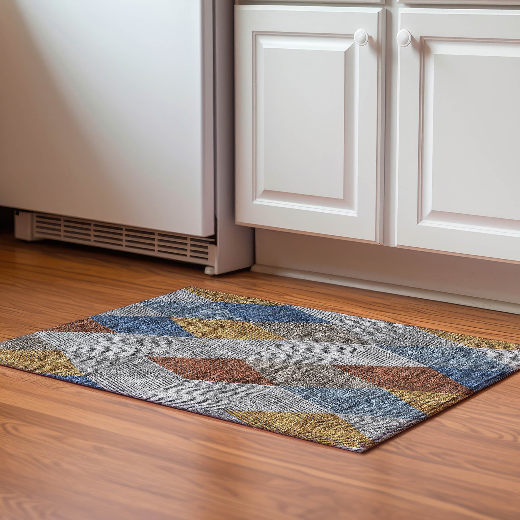 Seville Machine Washable Transitional Gray Rug 1'8" x 2'6" #shape_Rectangle