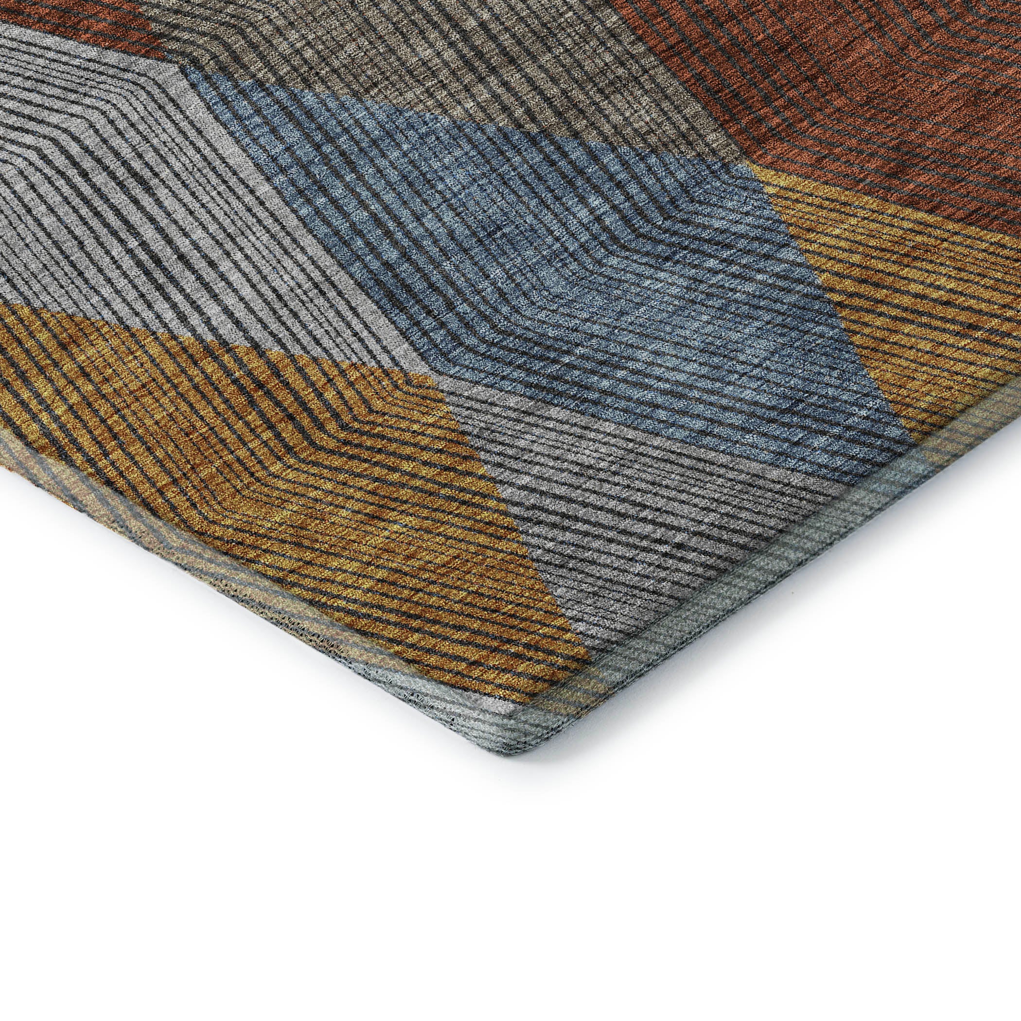 Seville Machine Washable Transitional Gray Rug 1'8" x 2'6" #shape_Rectangle