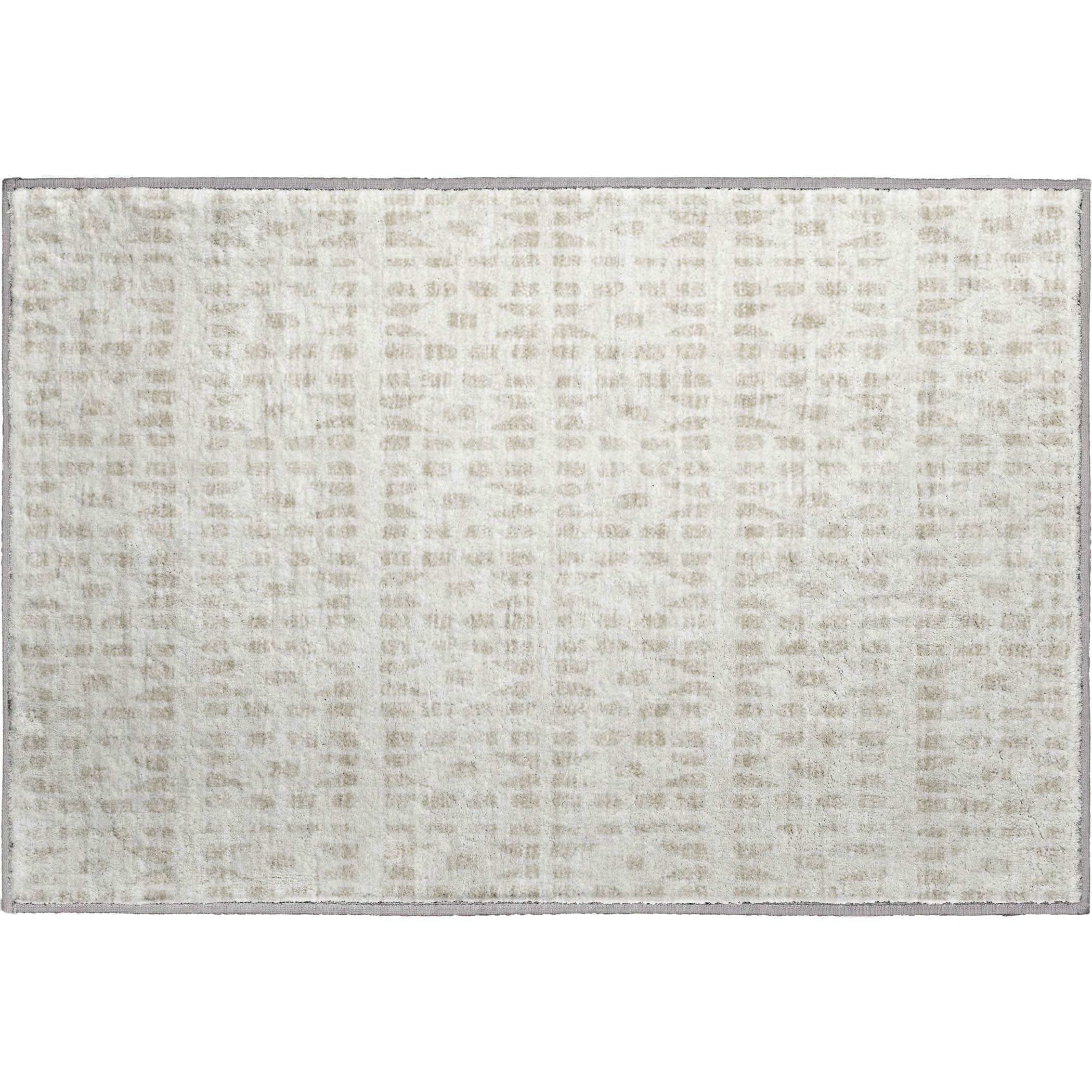 Kathmandu Machine Washable Transitional Ivory Rug 1'8" x 2'6" #shape_Rectangle