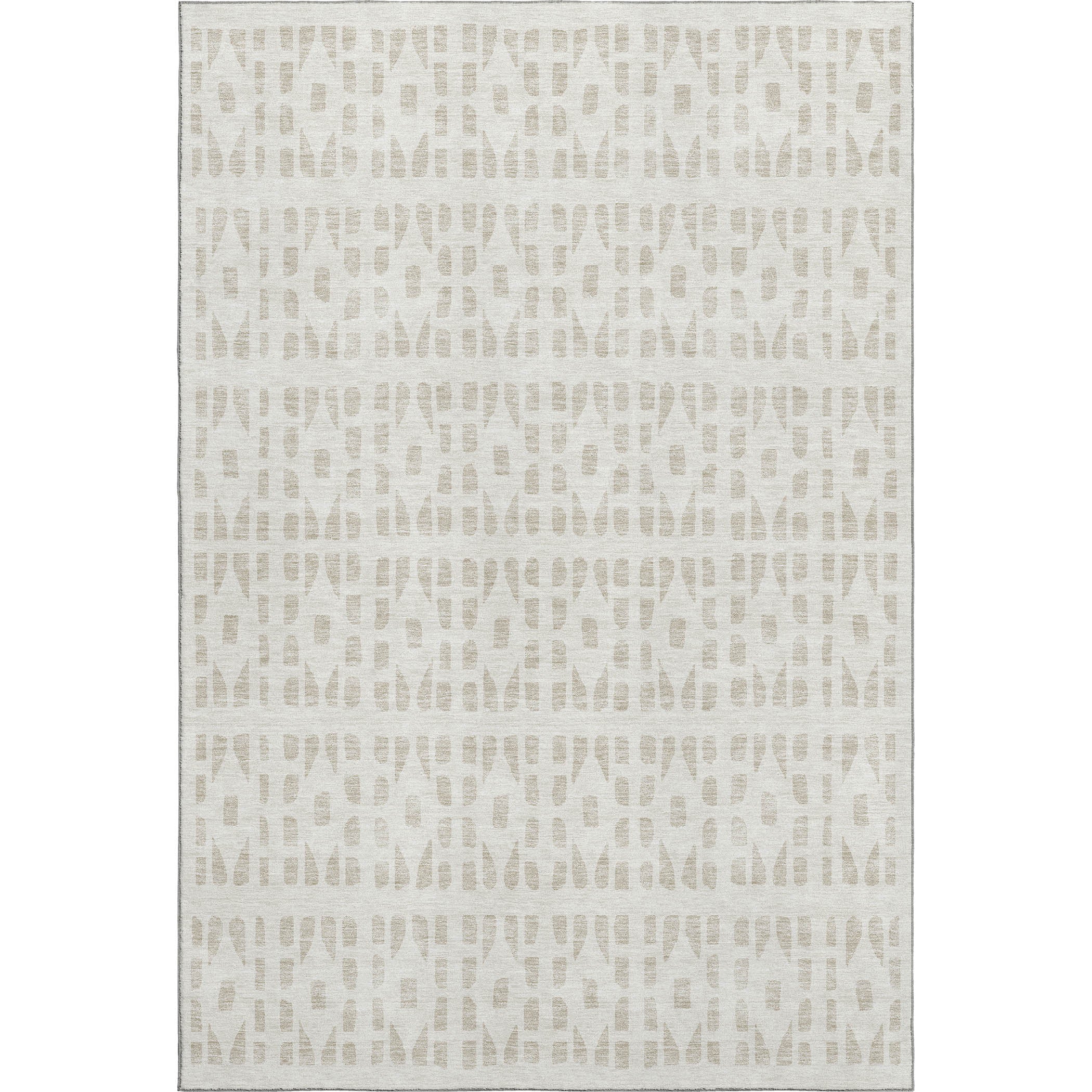 Kathmandu Machine Washable Transitional Ivory Rug 2'6" x 3'10" #shape_Rectangle