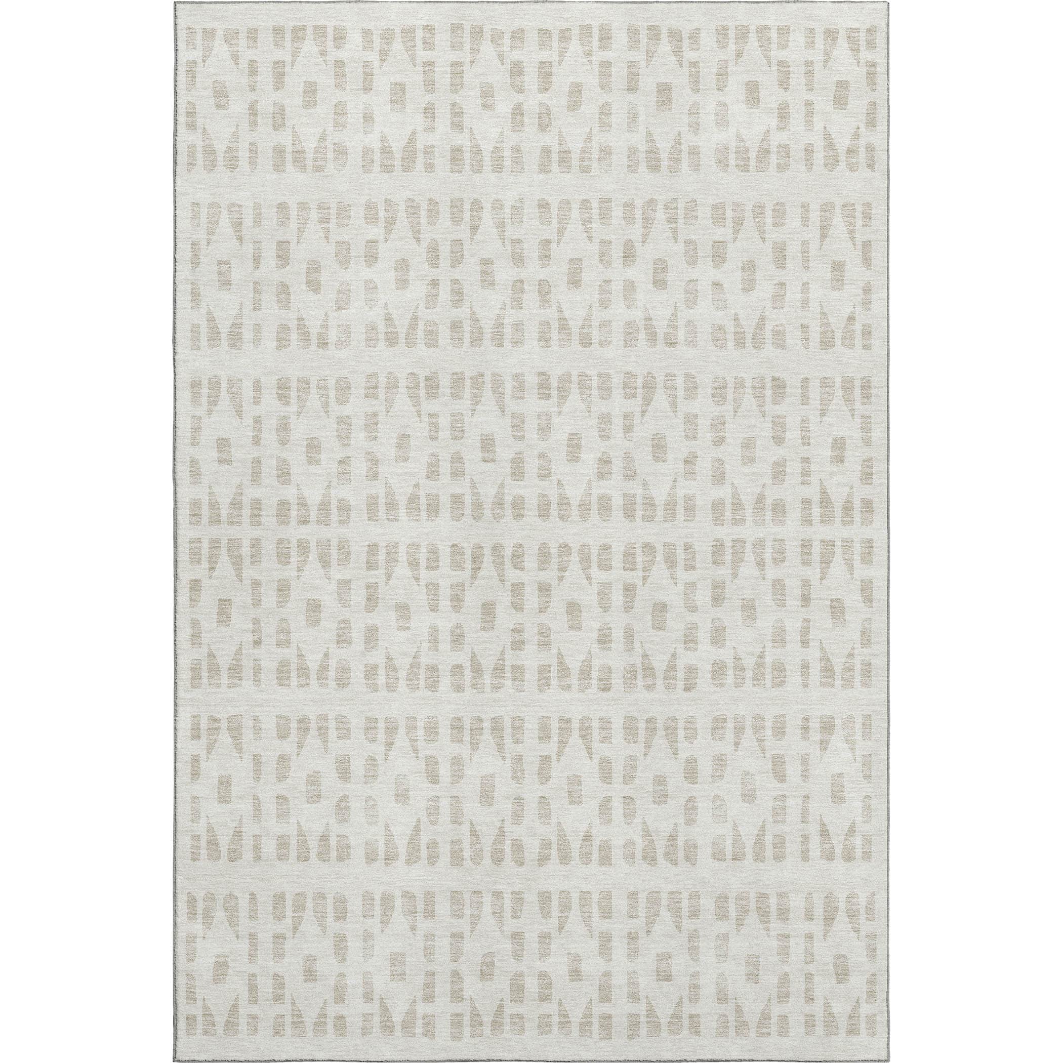 Kathmandu Machine Washable Transitional Ivory Rug 2'6" x 3'10" #shape_Rectangle
