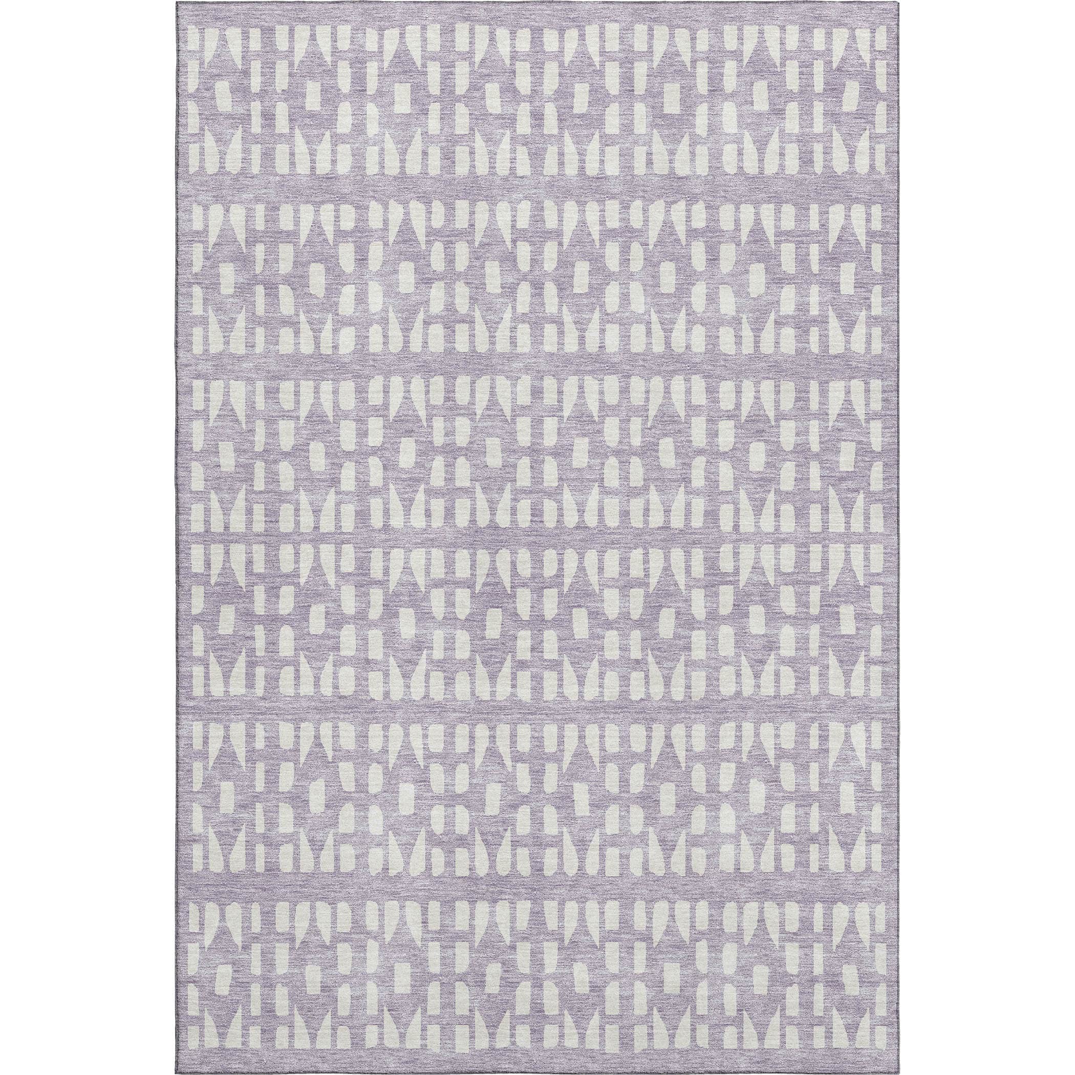 Kathmandu Machine Washable Transitional Lavender Purple Rug 2'6" x 3'10" #shape_Rectangle