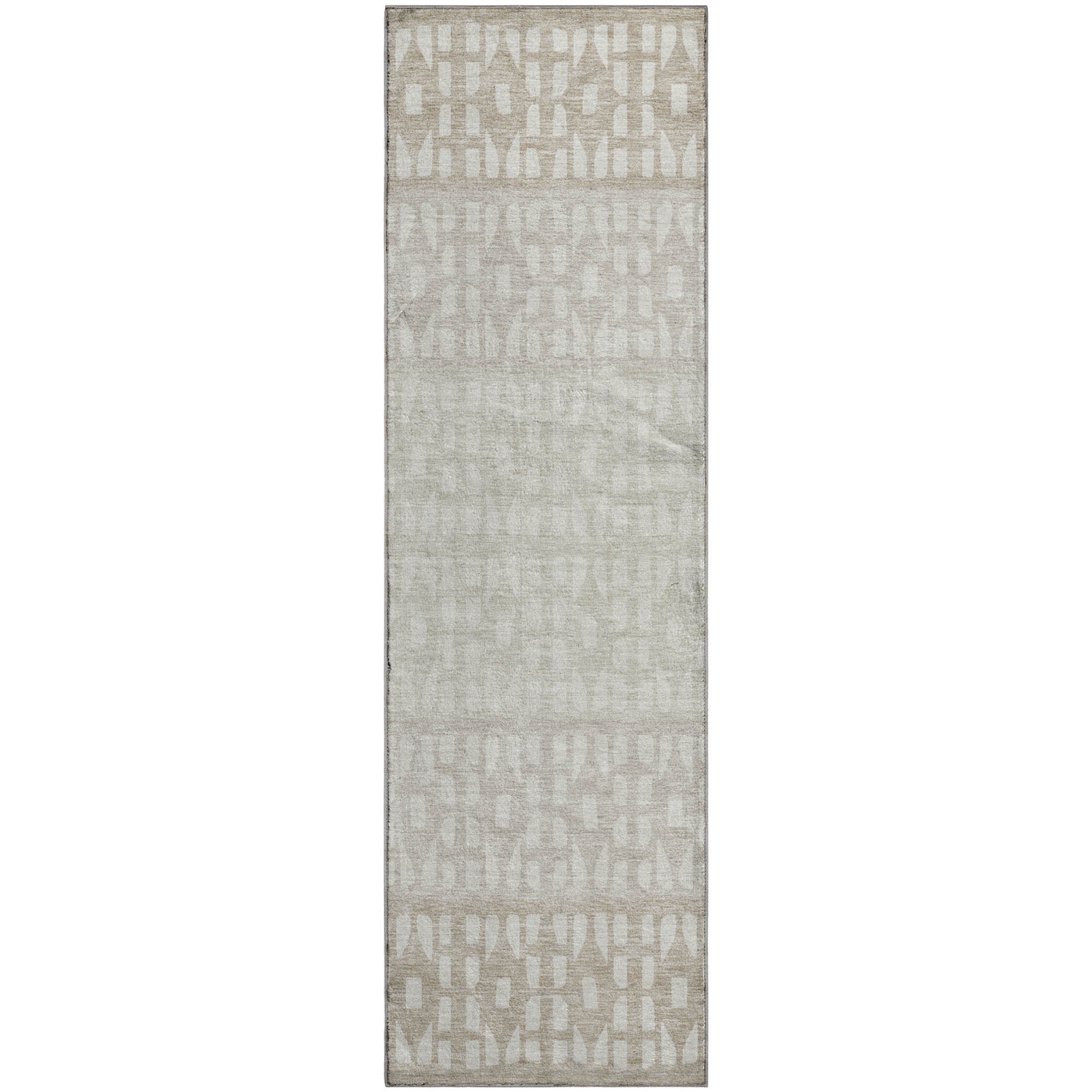 Florence Machine Washable Transitional Ivory Rug 2'3" x 7'6" #shape_Runner