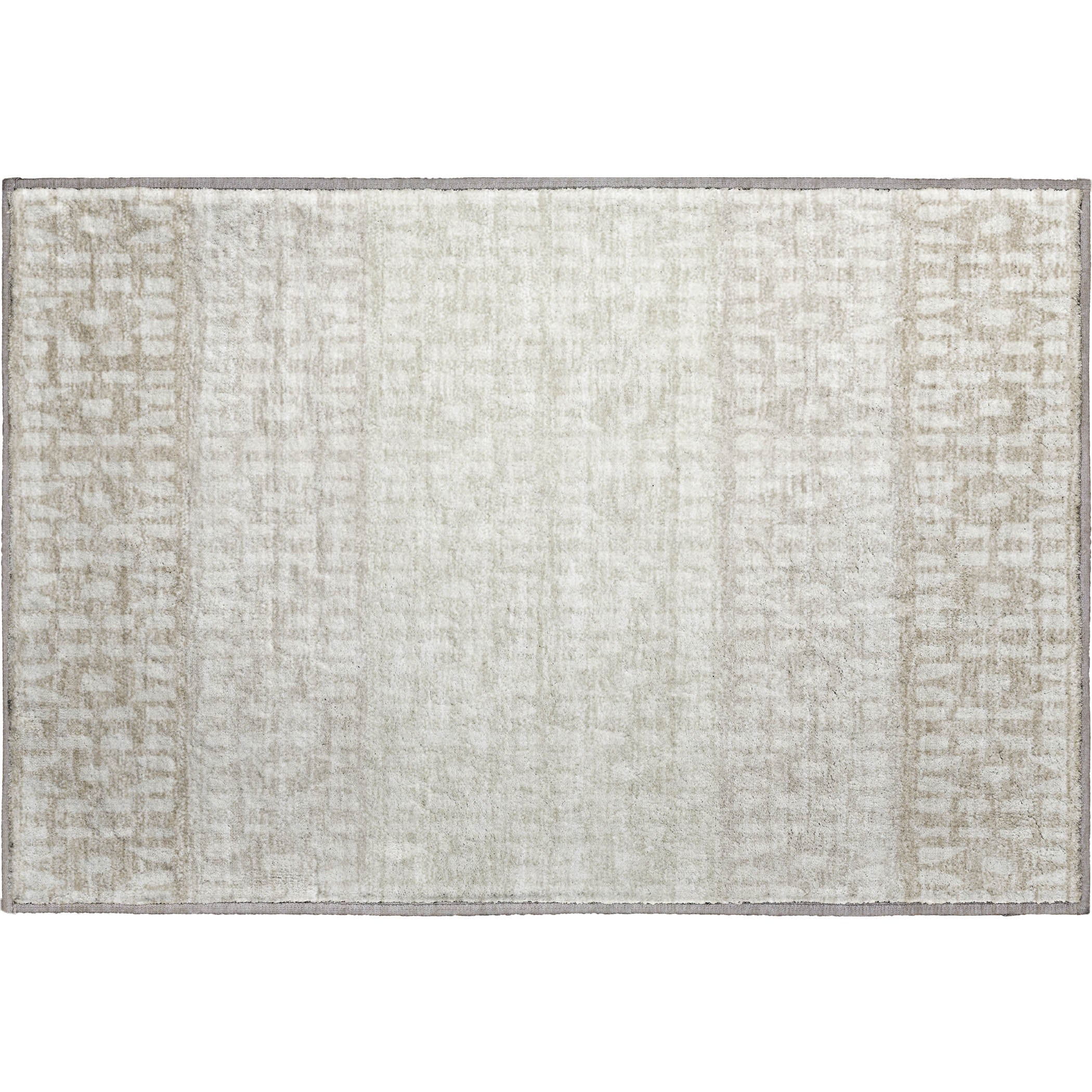 Florence Machine Washable Transitional Ivory Rug 1'8" x 2'6" #shape_Rectangle