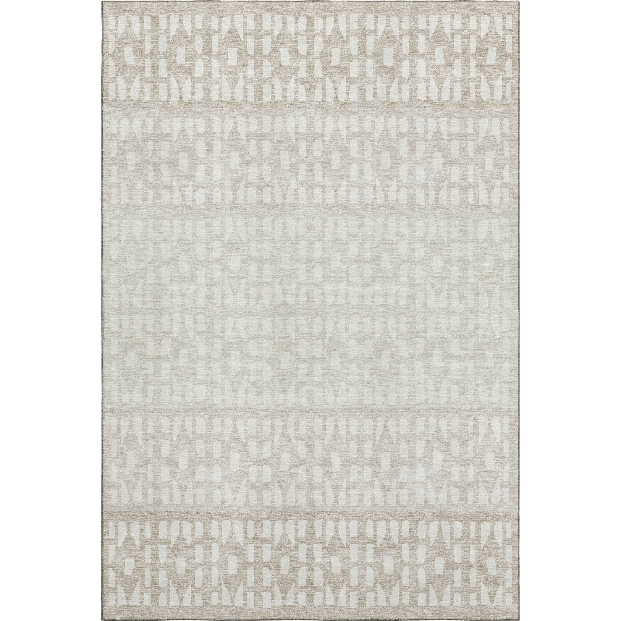 Florence Machine Washable Transitional Ivory Rug 2'6" x 3'10" #shape_Rectangle