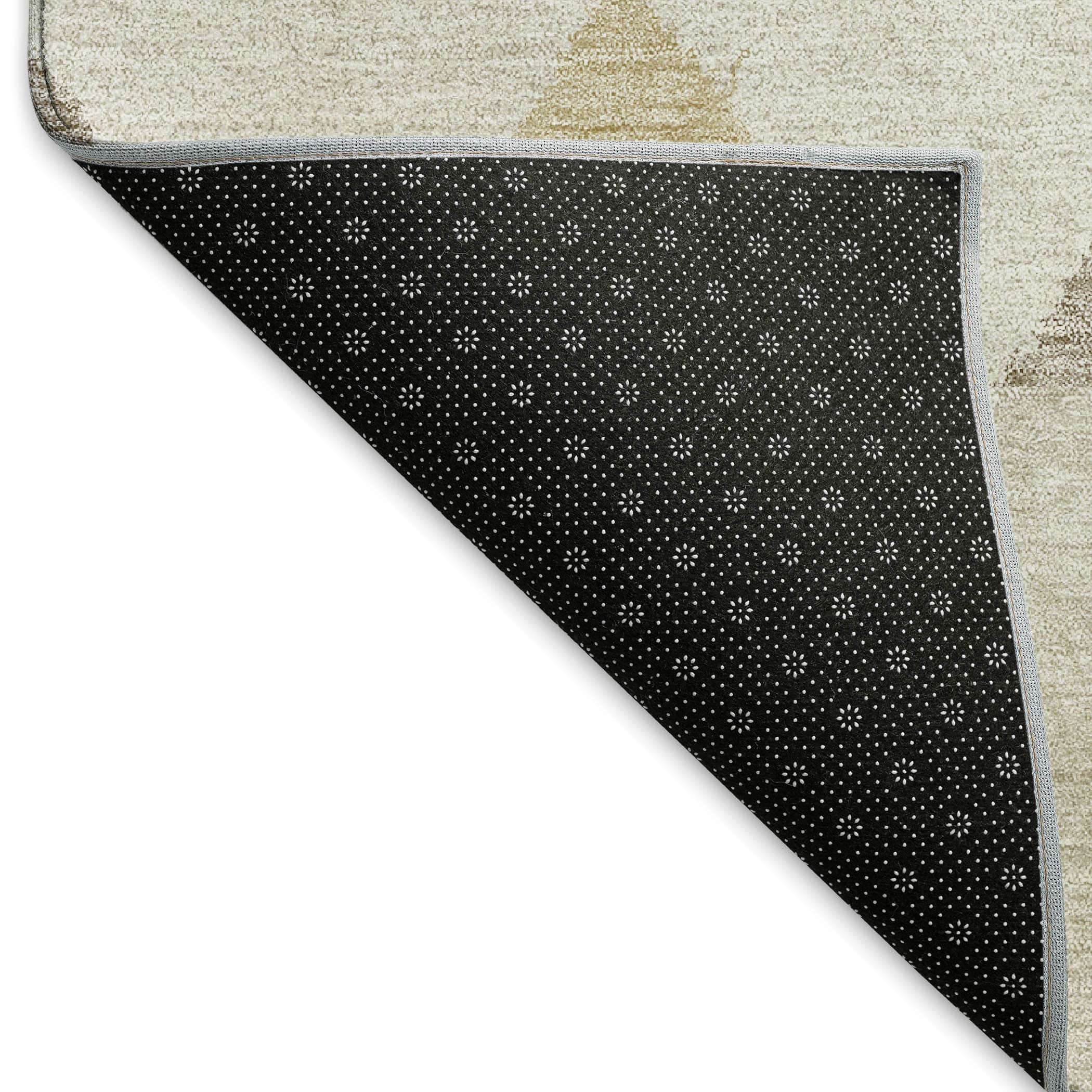 Kotor Machine Washable Transitional Beige Brown Rug 1'8" x 2'6" #shape_Rectangle