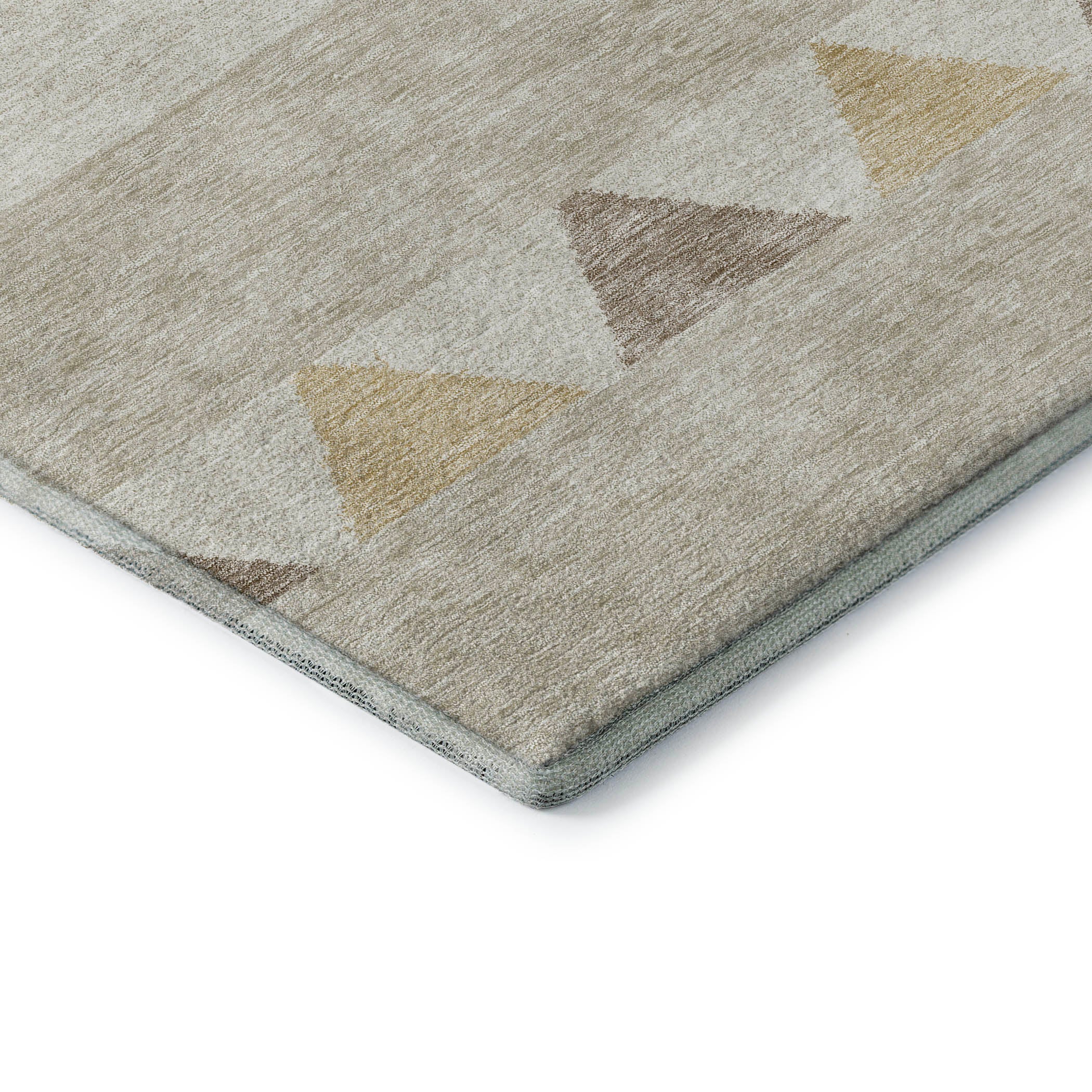 Kotor Machine Washable Transitional Beige Brown Rug 1'8" x 2'6" #shape_Rectangle