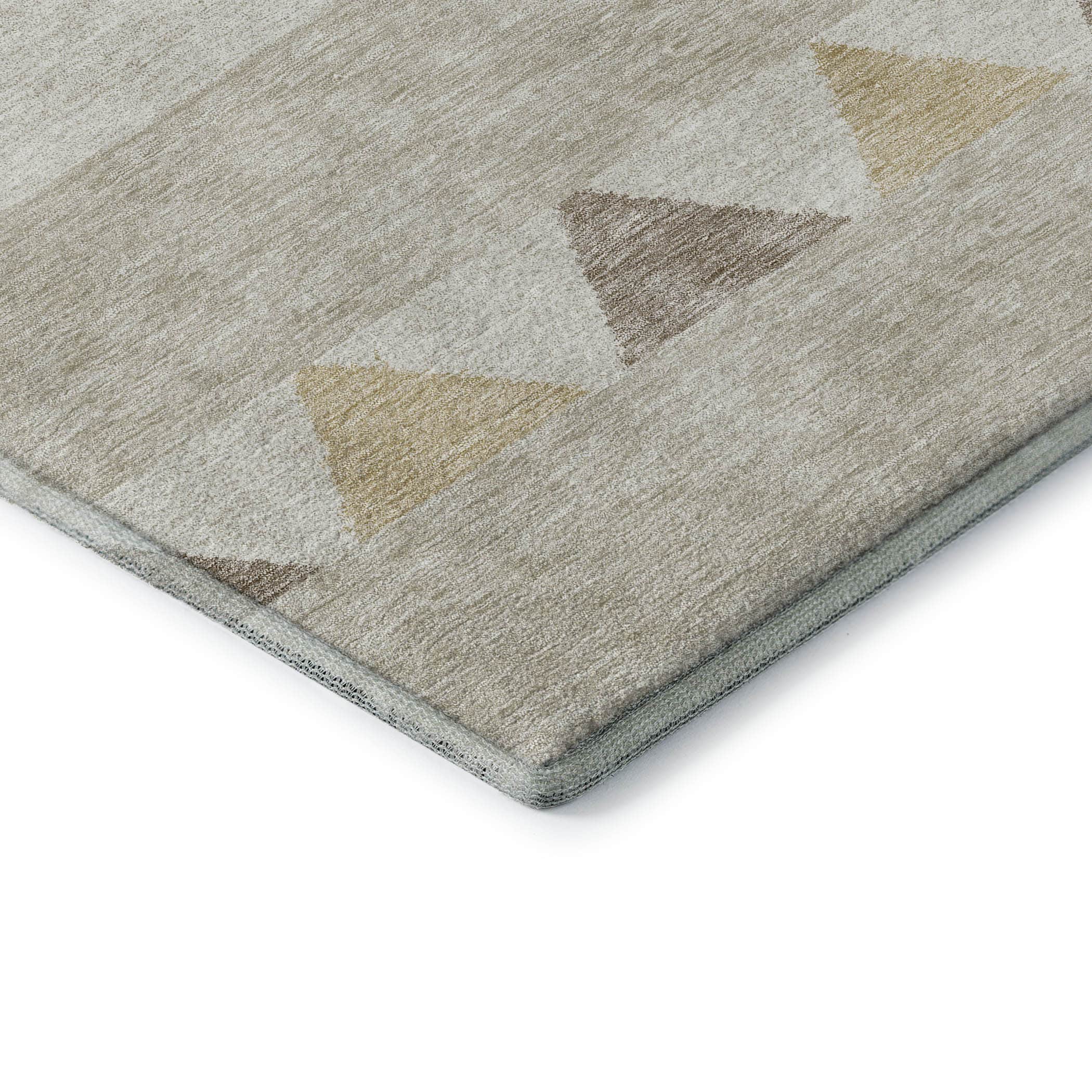 Kotor Machine Washable Transitional Beige Brown Rug 1'8" x 2'6" #shape_Rectangle