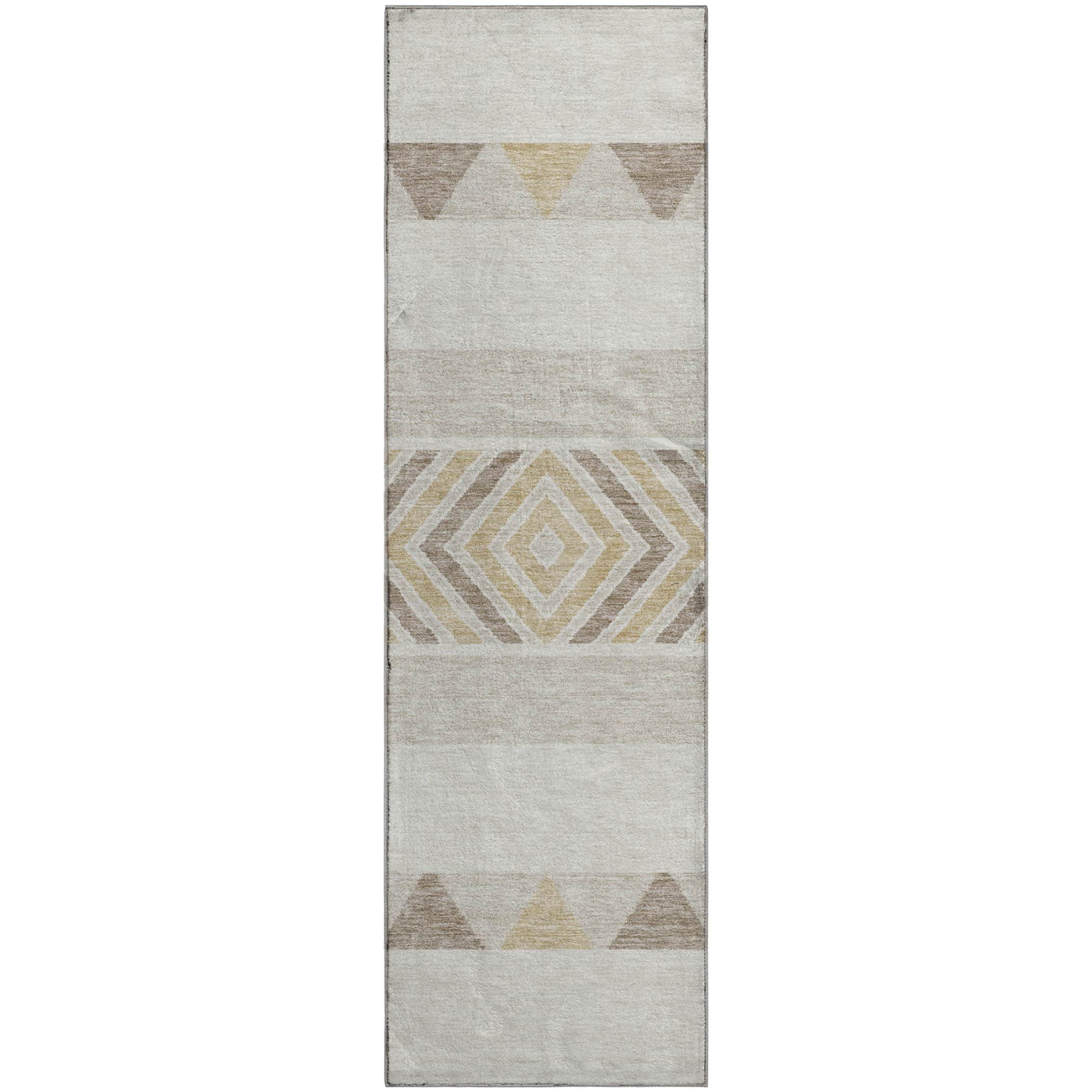 Kotor Machine Washable Transitional Ivory Rug 2'3" x 7'6" #shape_Runner